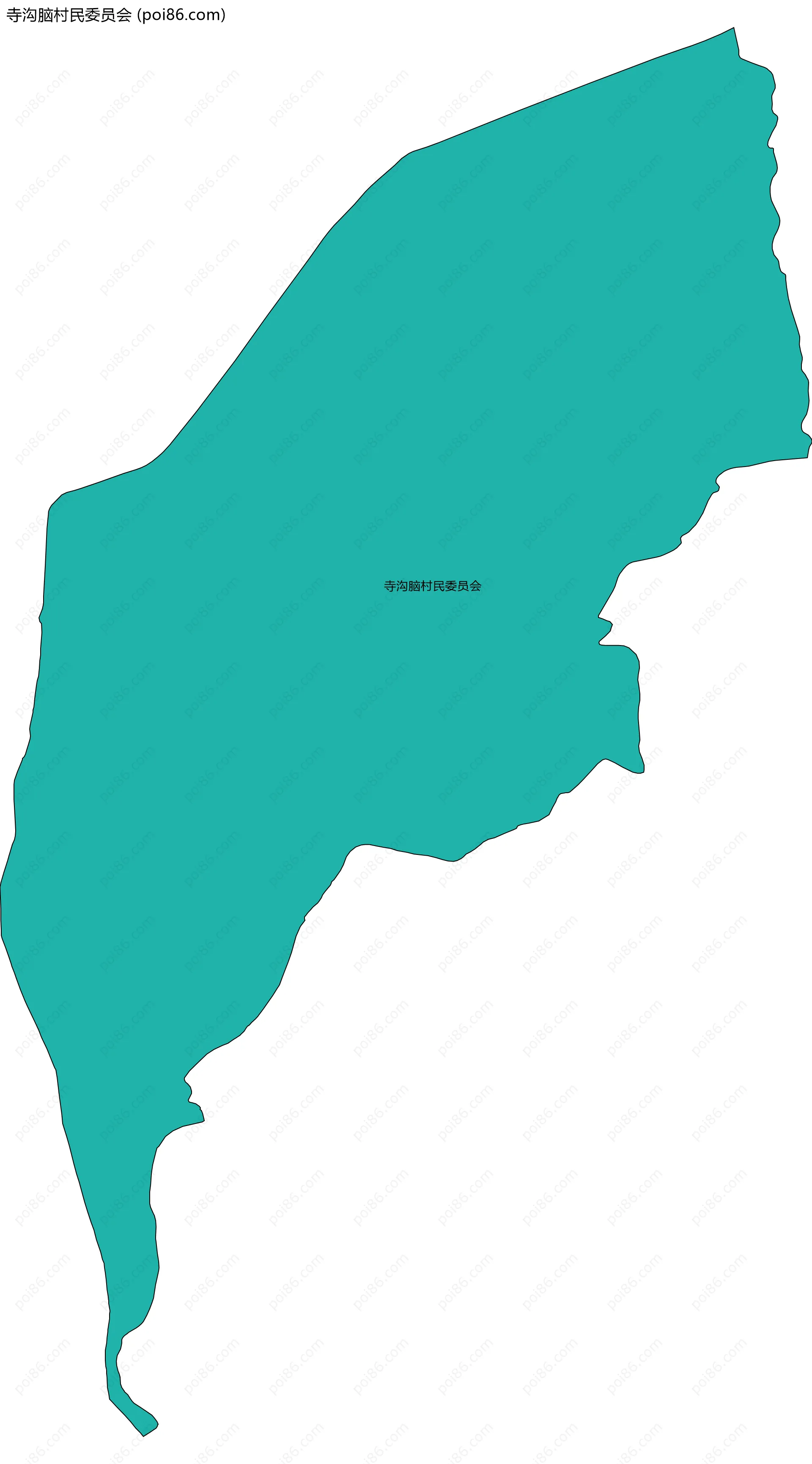 寺沟脑村民委员会边界地图