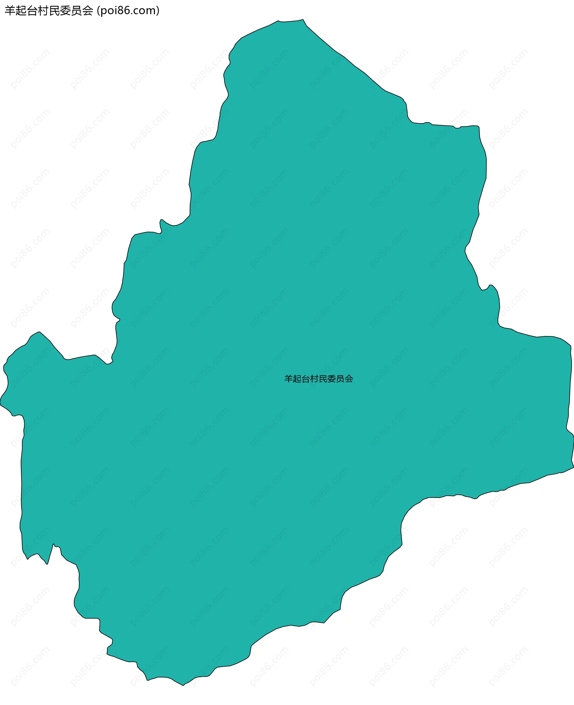 羊起台村民委员会边界地图