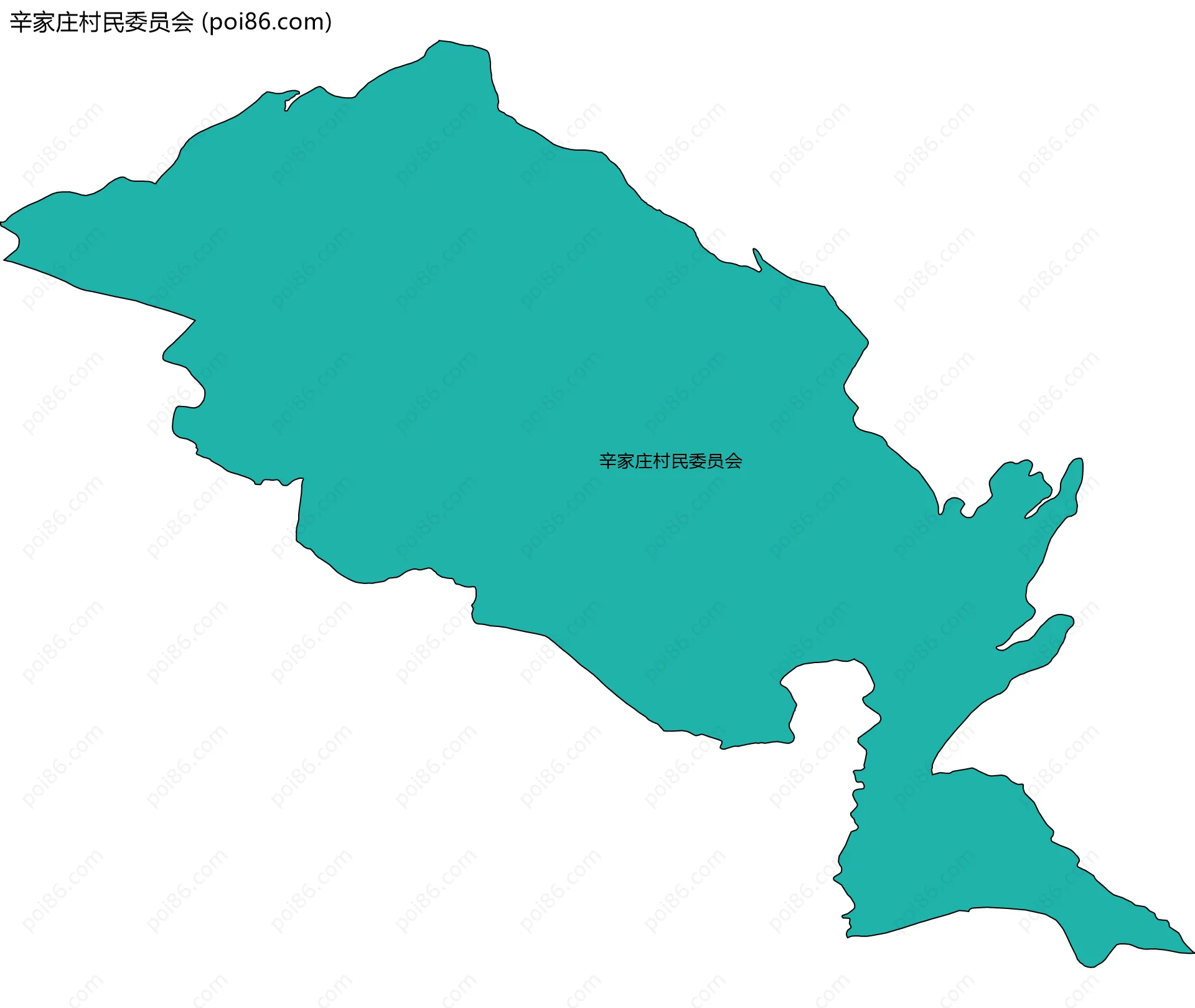 辛家庄村民委员会边界地图