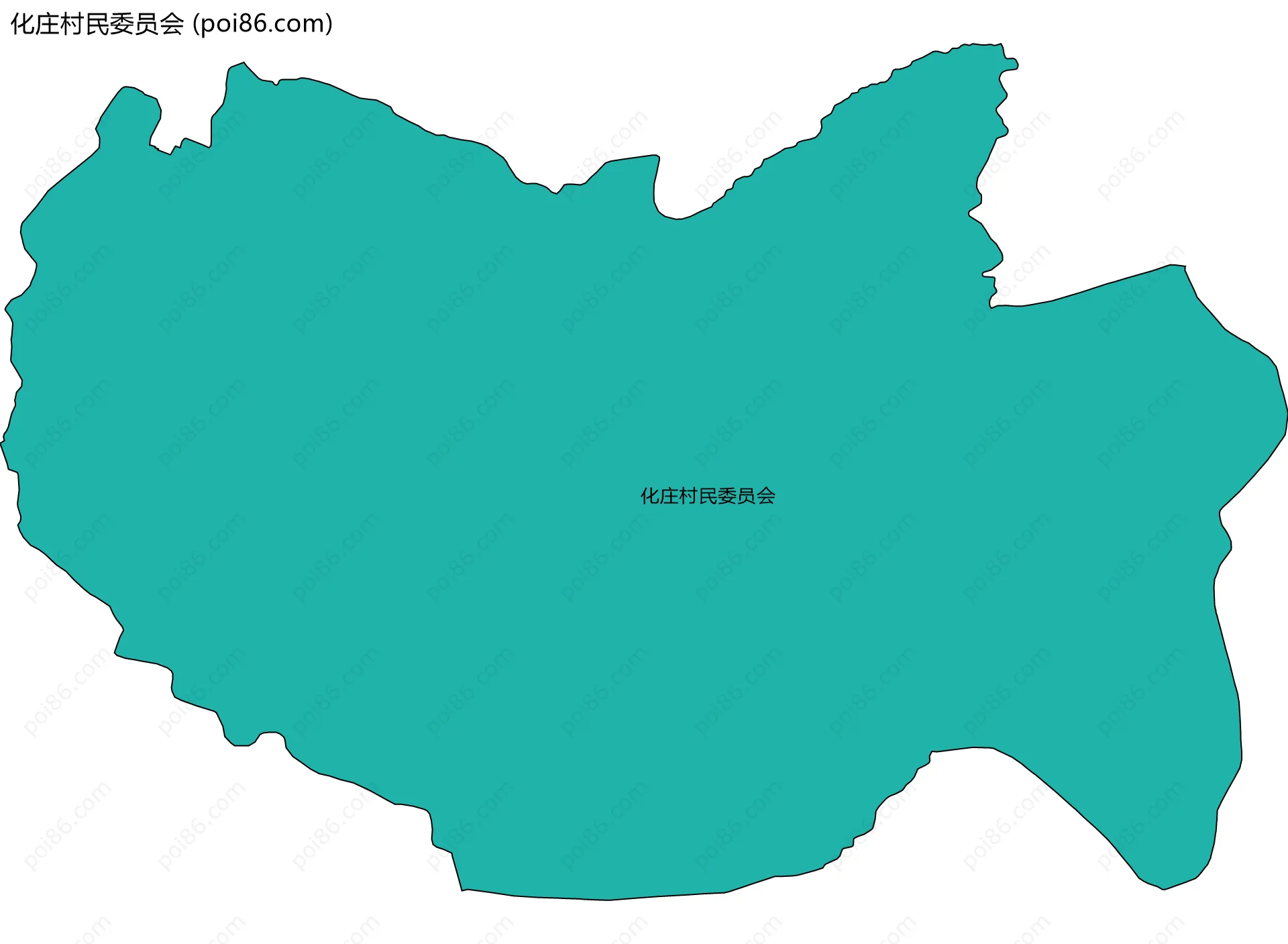 化庄村民委员会边界地图