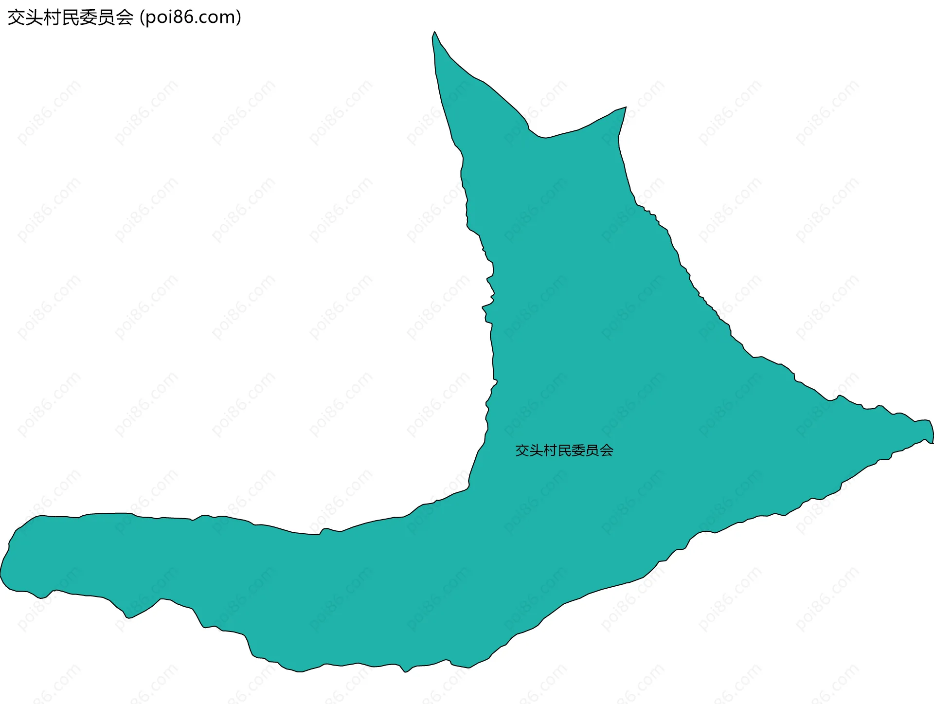 交头村民委员会边界地图