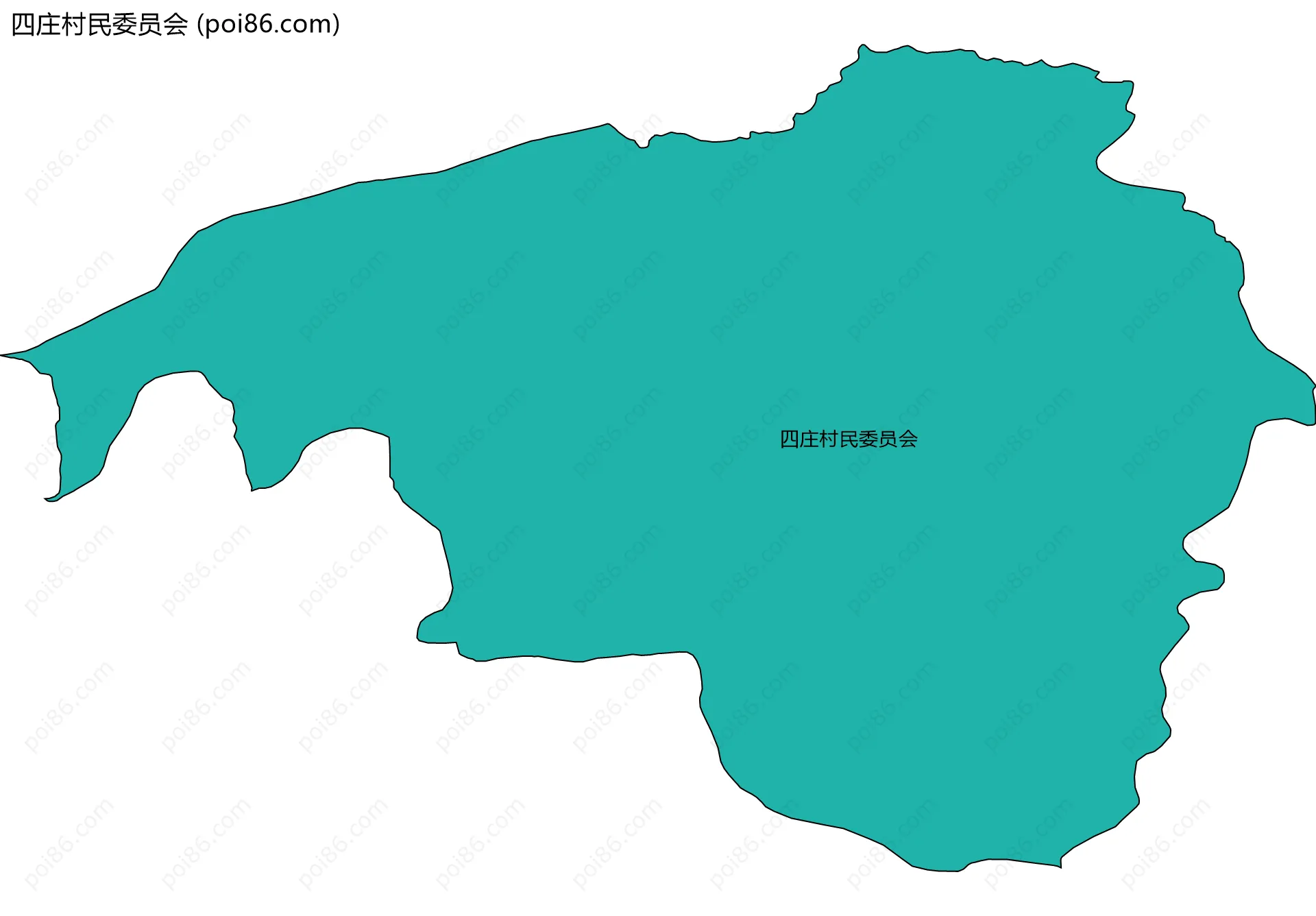 四庄村民委员会边界地图