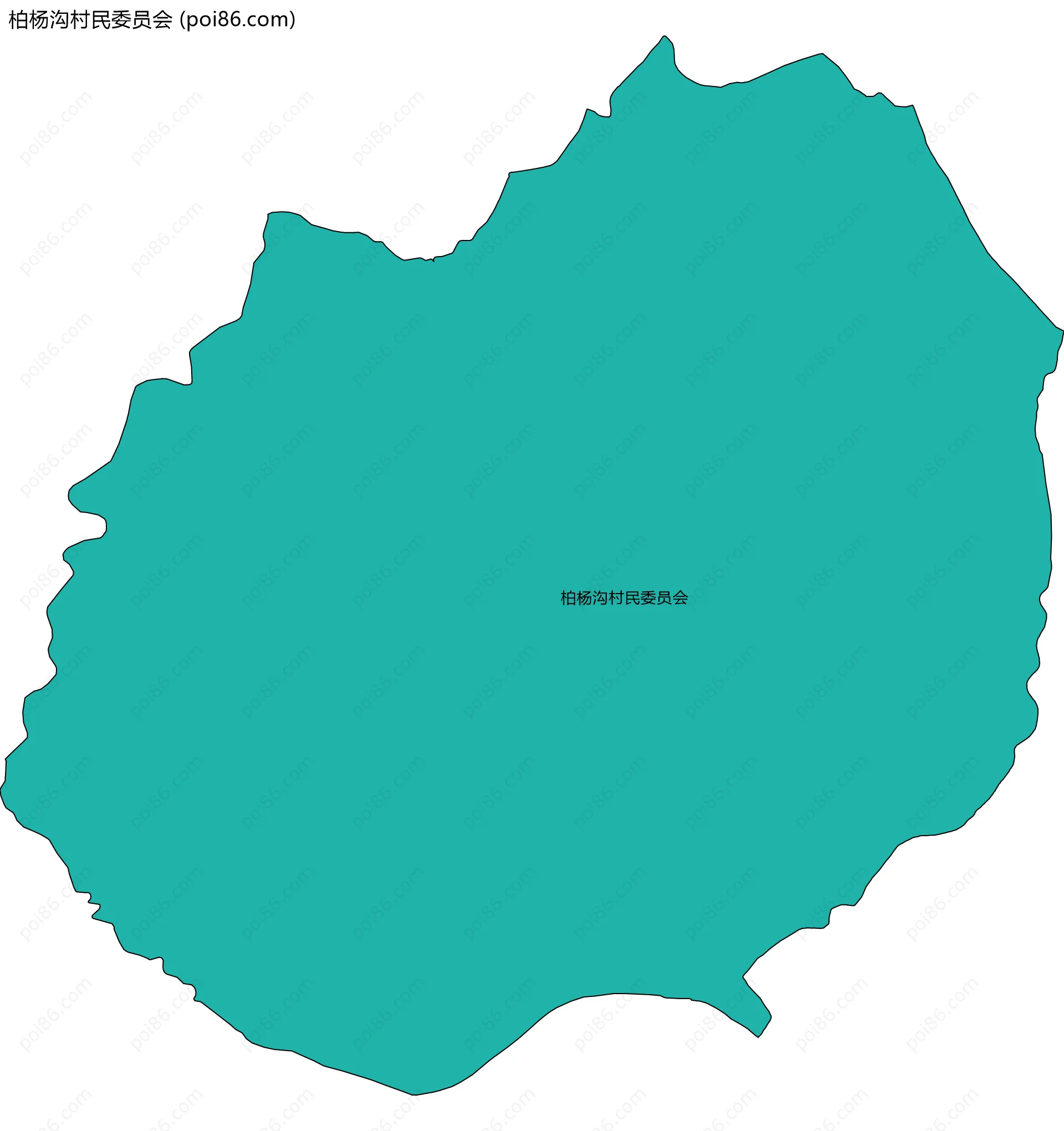 柏杨沟村民委员会边界地图