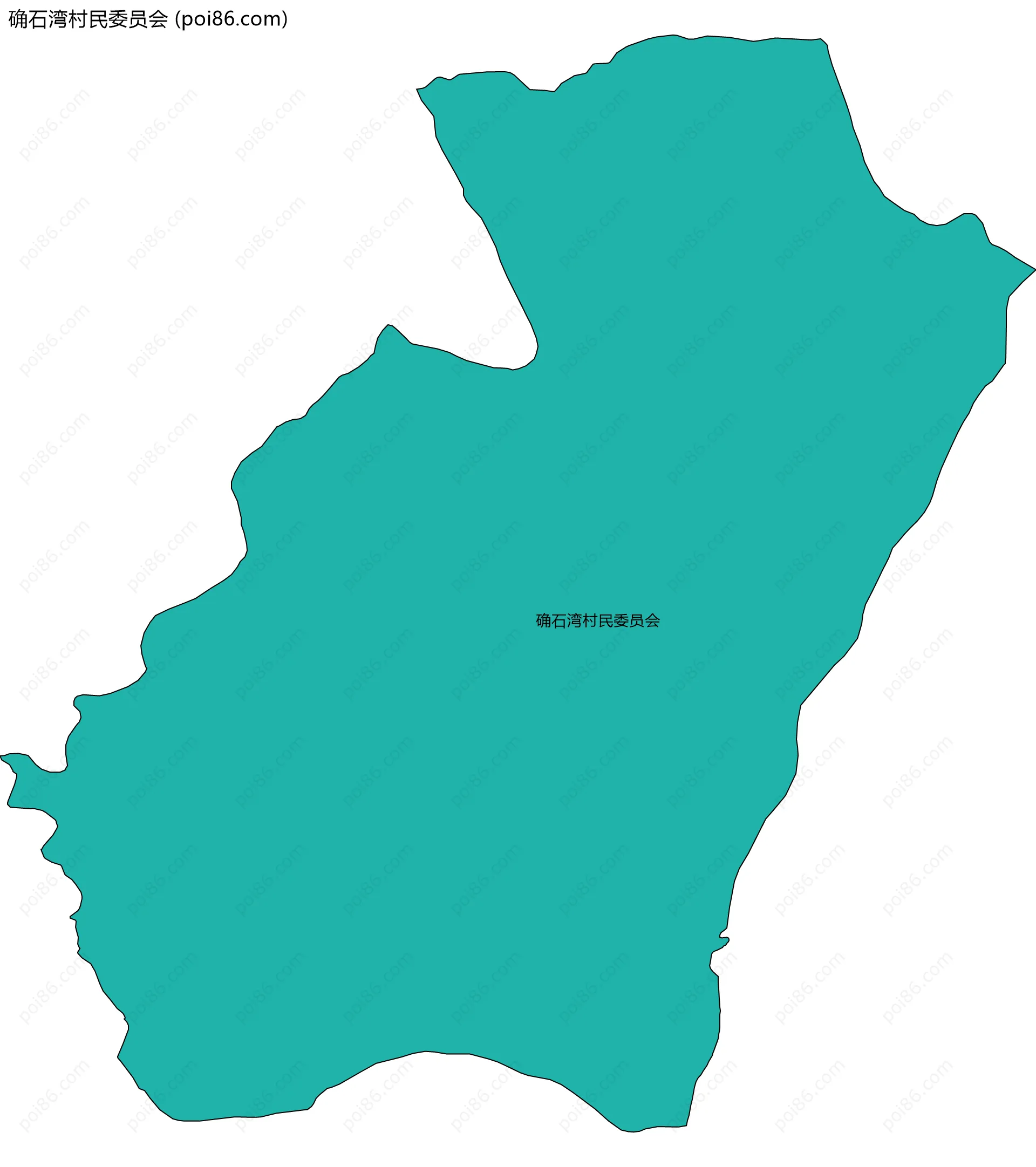 确石湾村民委员会边界地图