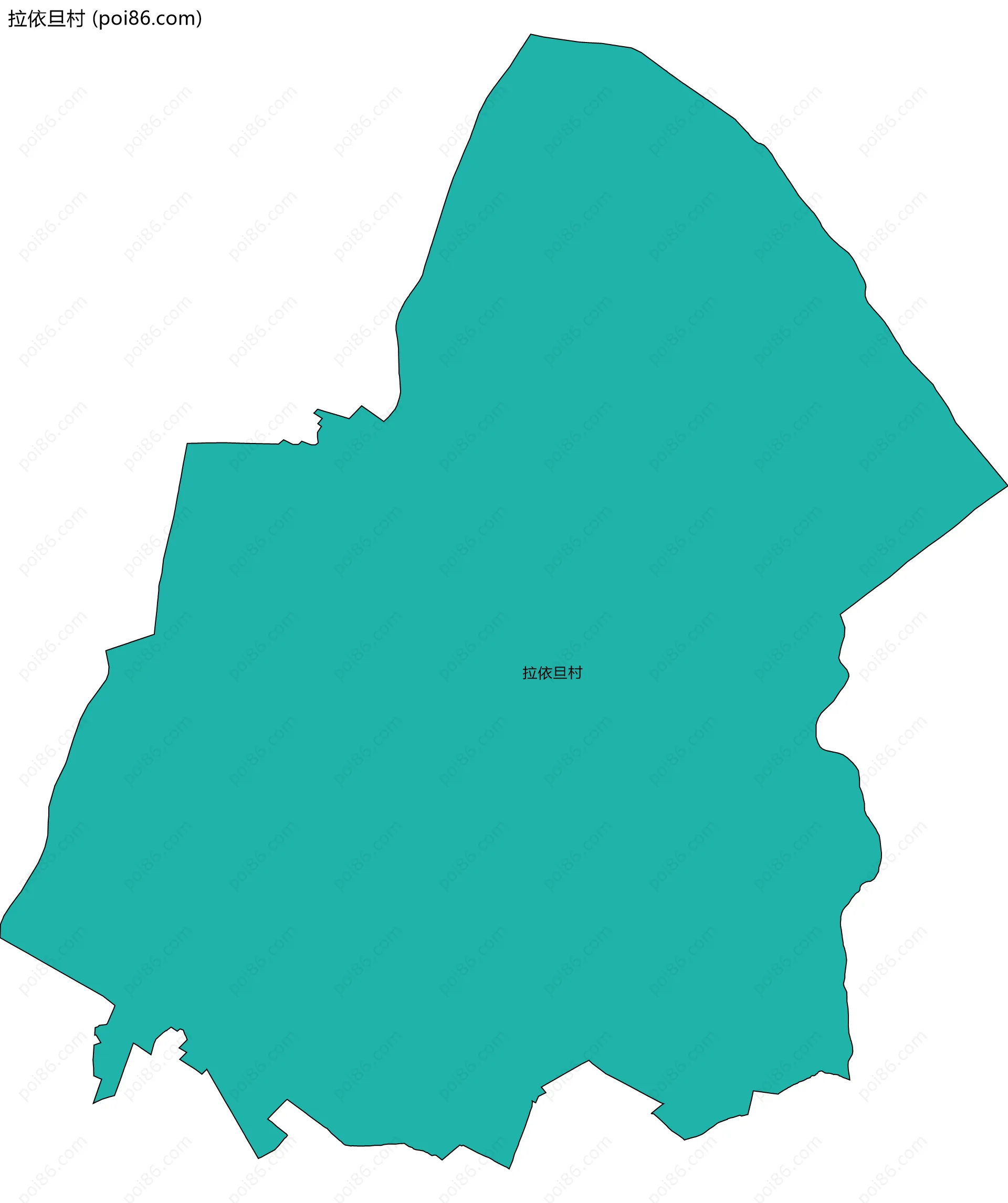 拉依旦村边界地图