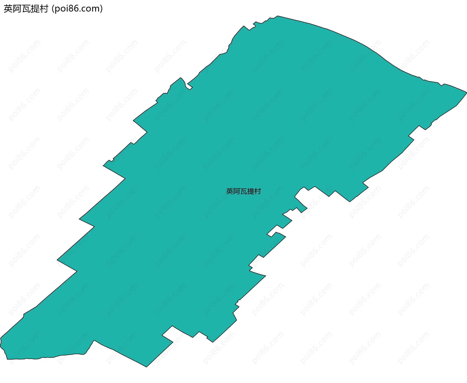 英阿瓦提村边界地图