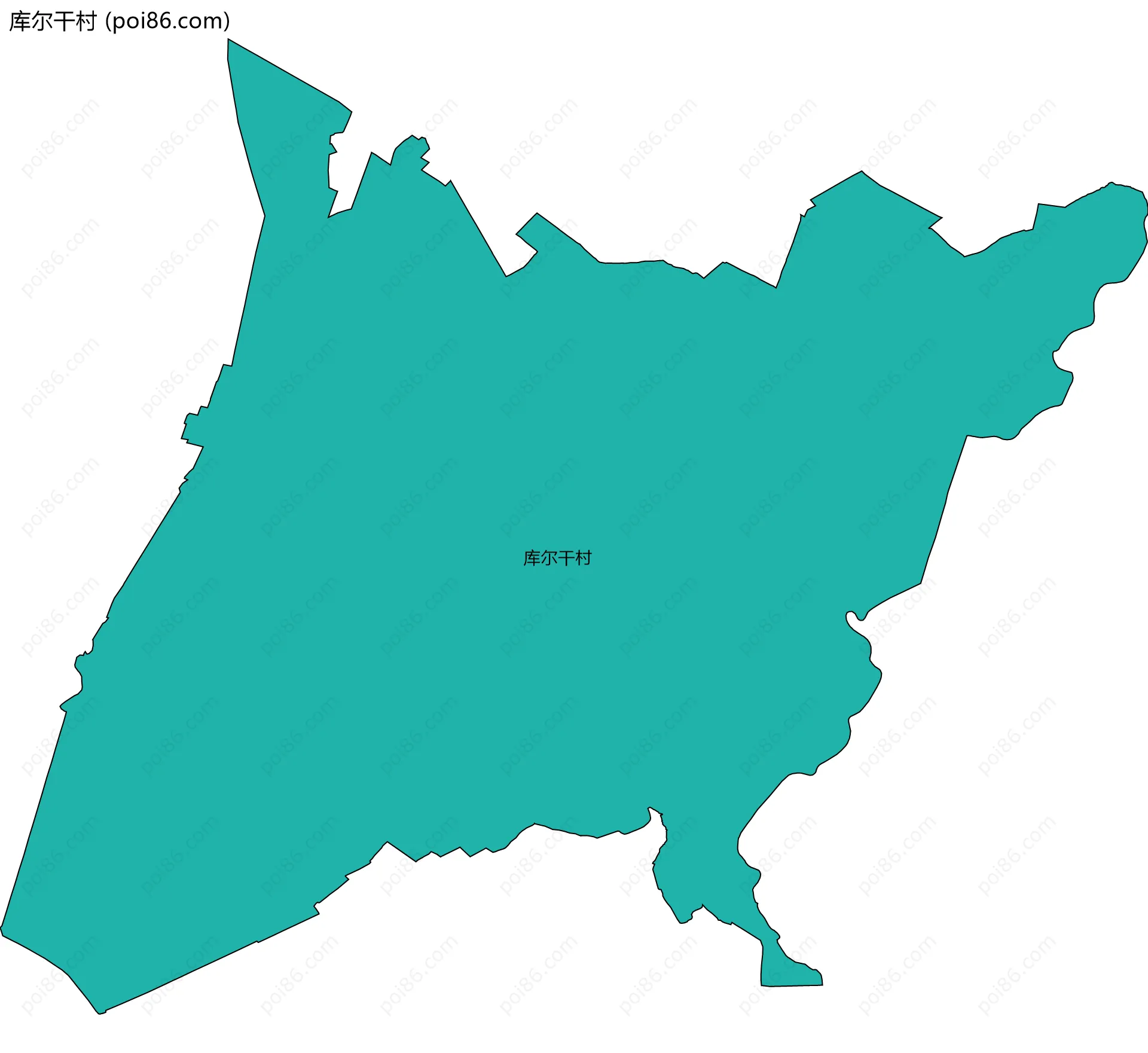 库尔干村边界地图