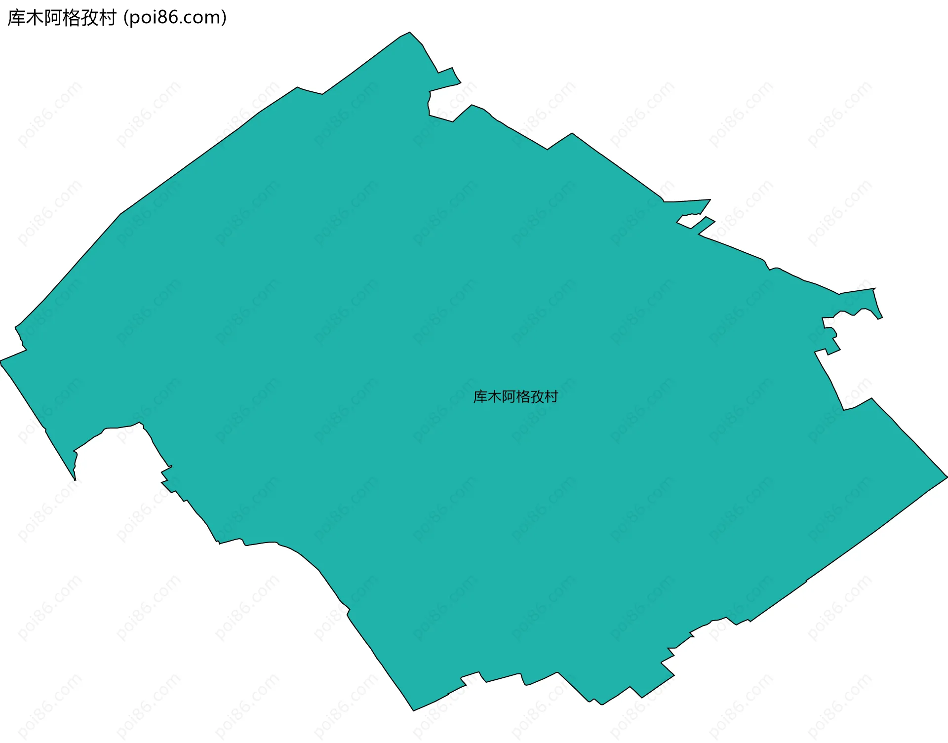 库木阿格孜村边界地图