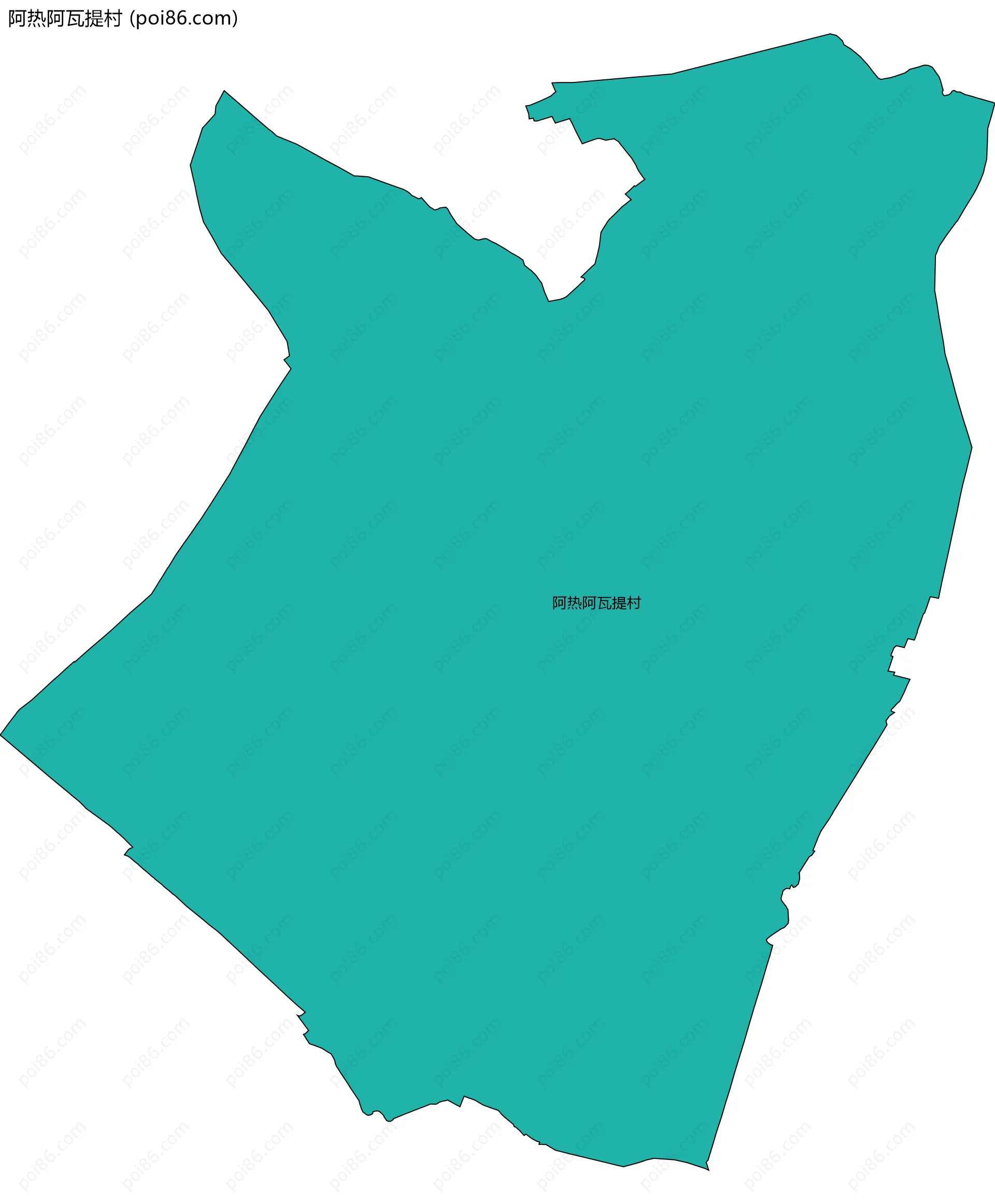 阿热阿瓦提村边界地图