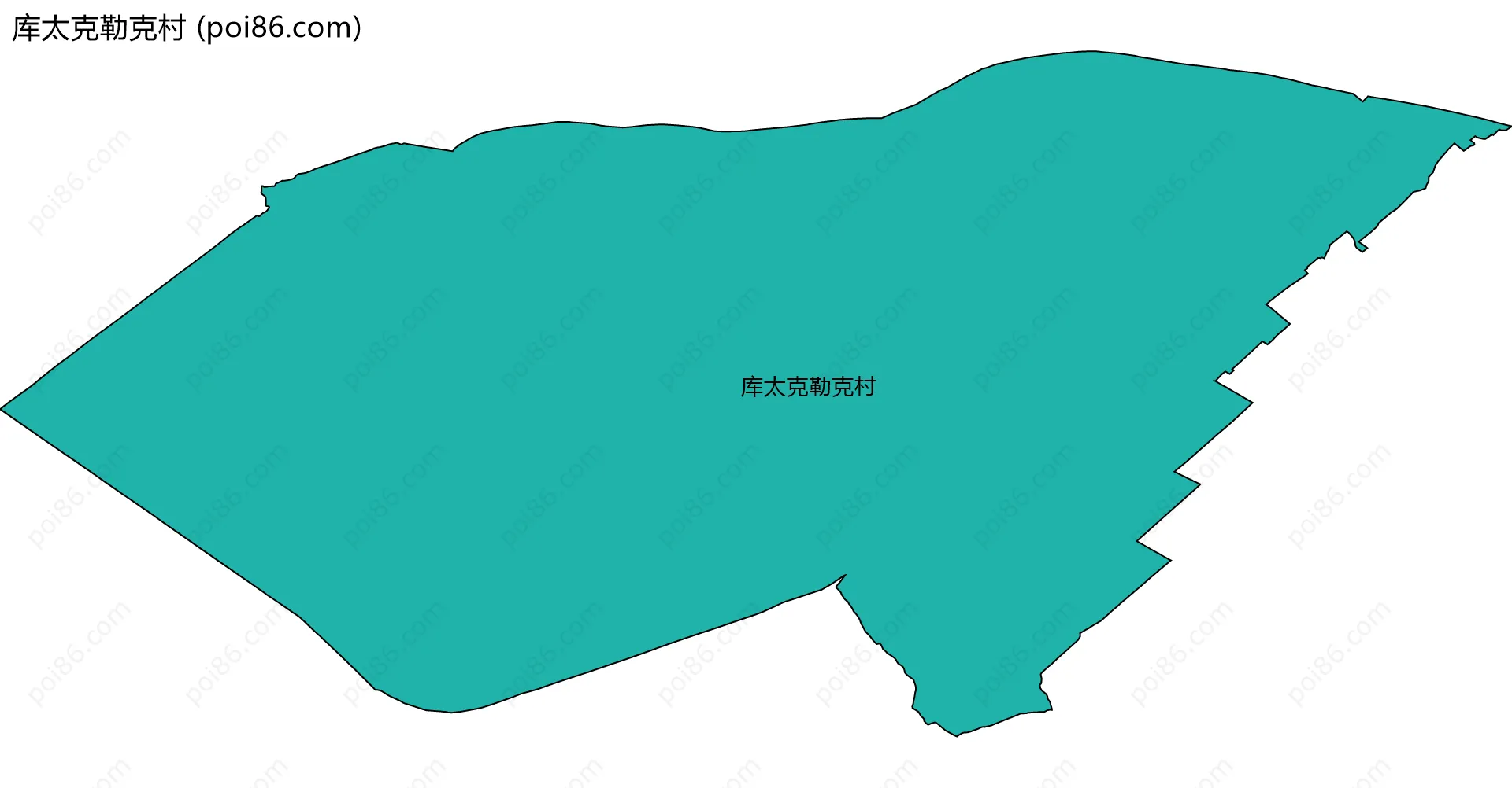 库太克勒克村边界地图