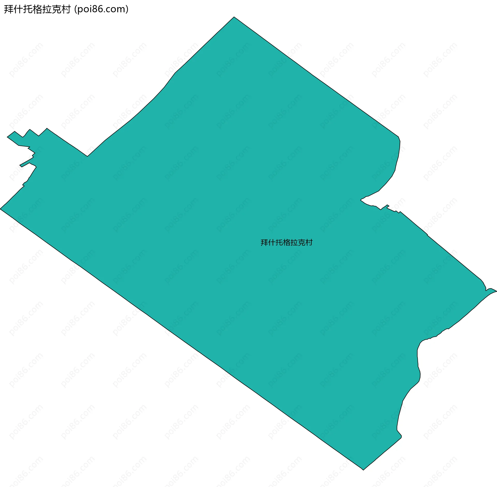 拜什托格拉克村边界地图