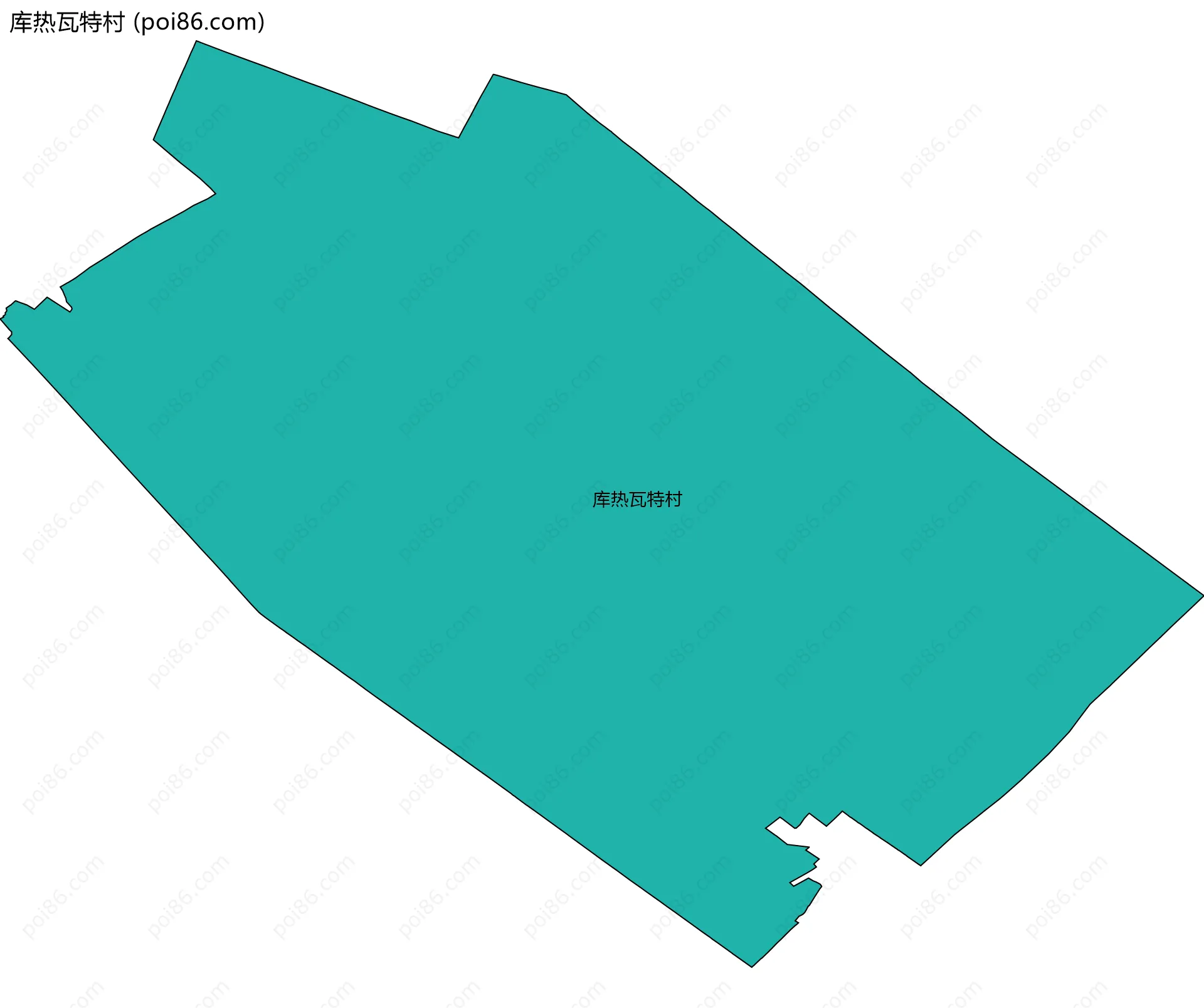 库热瓦特村边界地图
