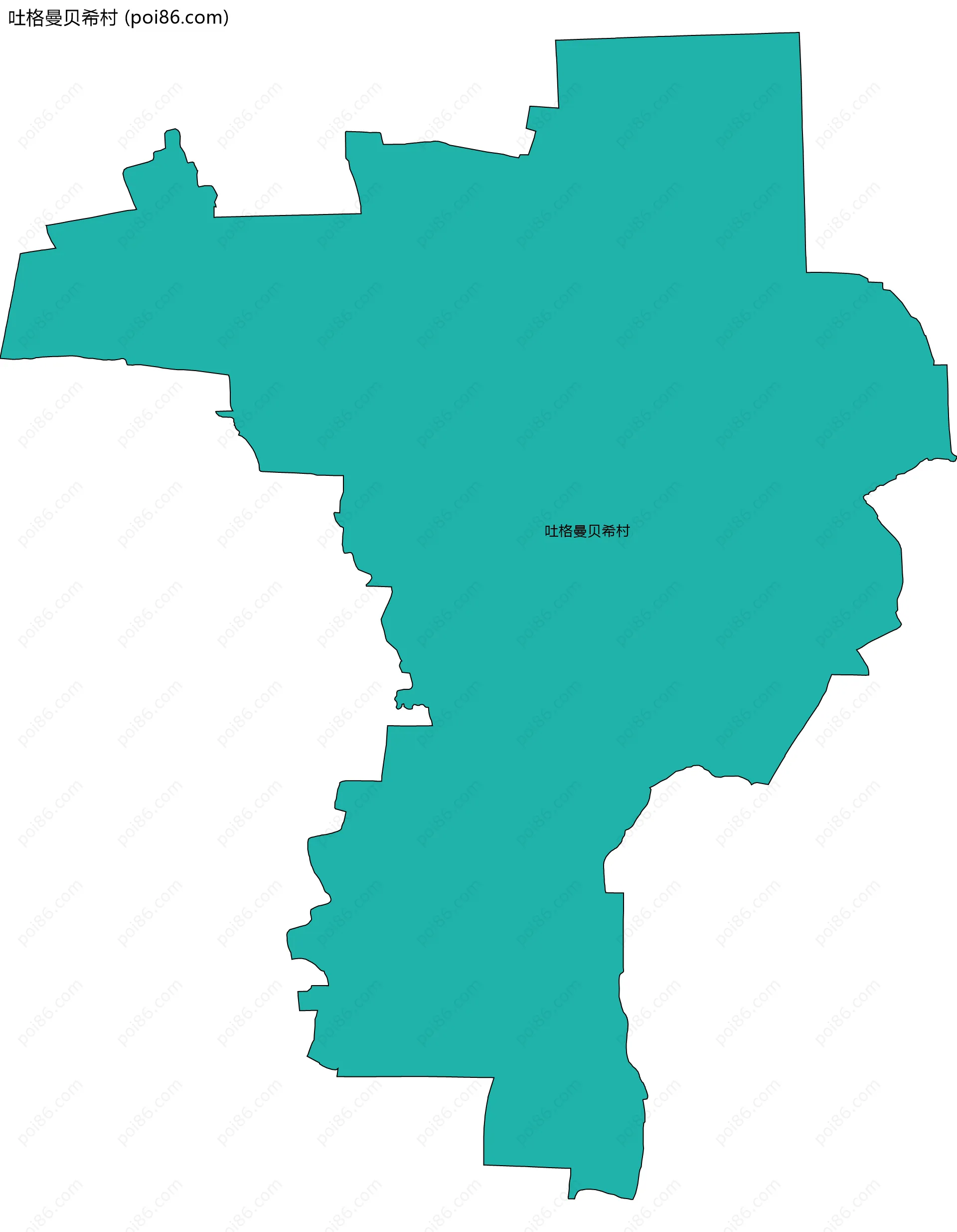 吐格曼贝希村边界地图