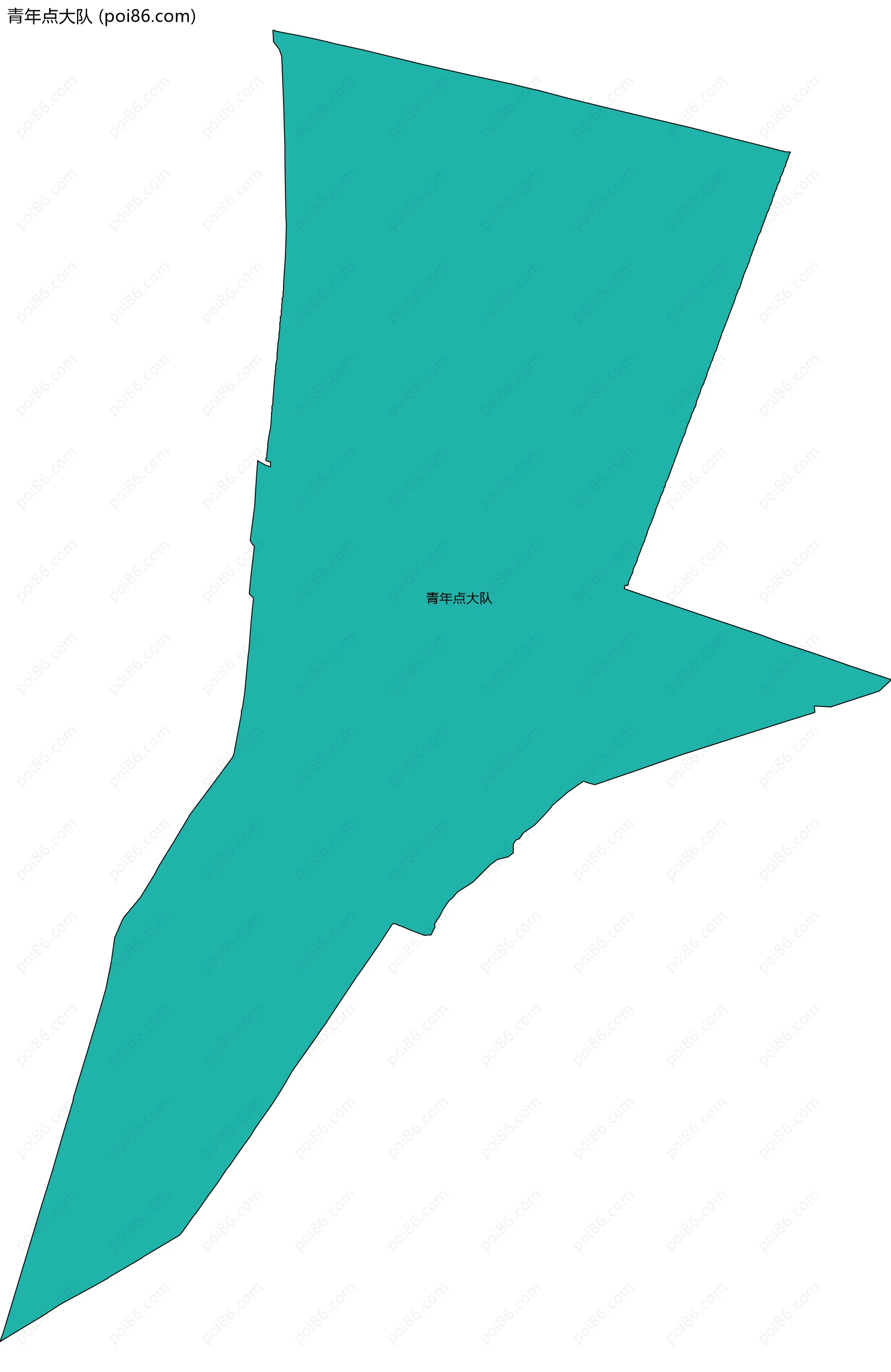 青年点大队边界地图