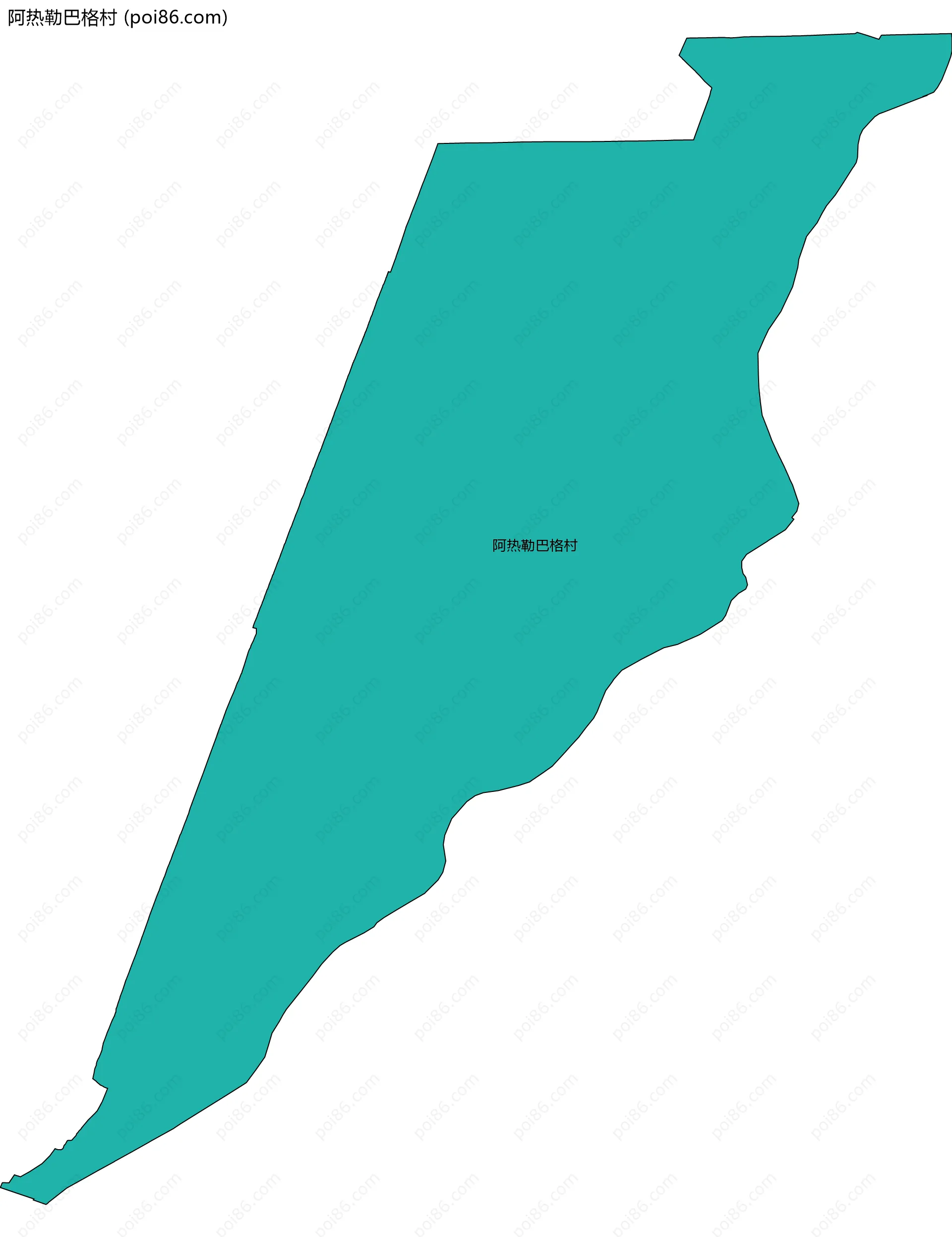 阿热勒巴格村边界地图