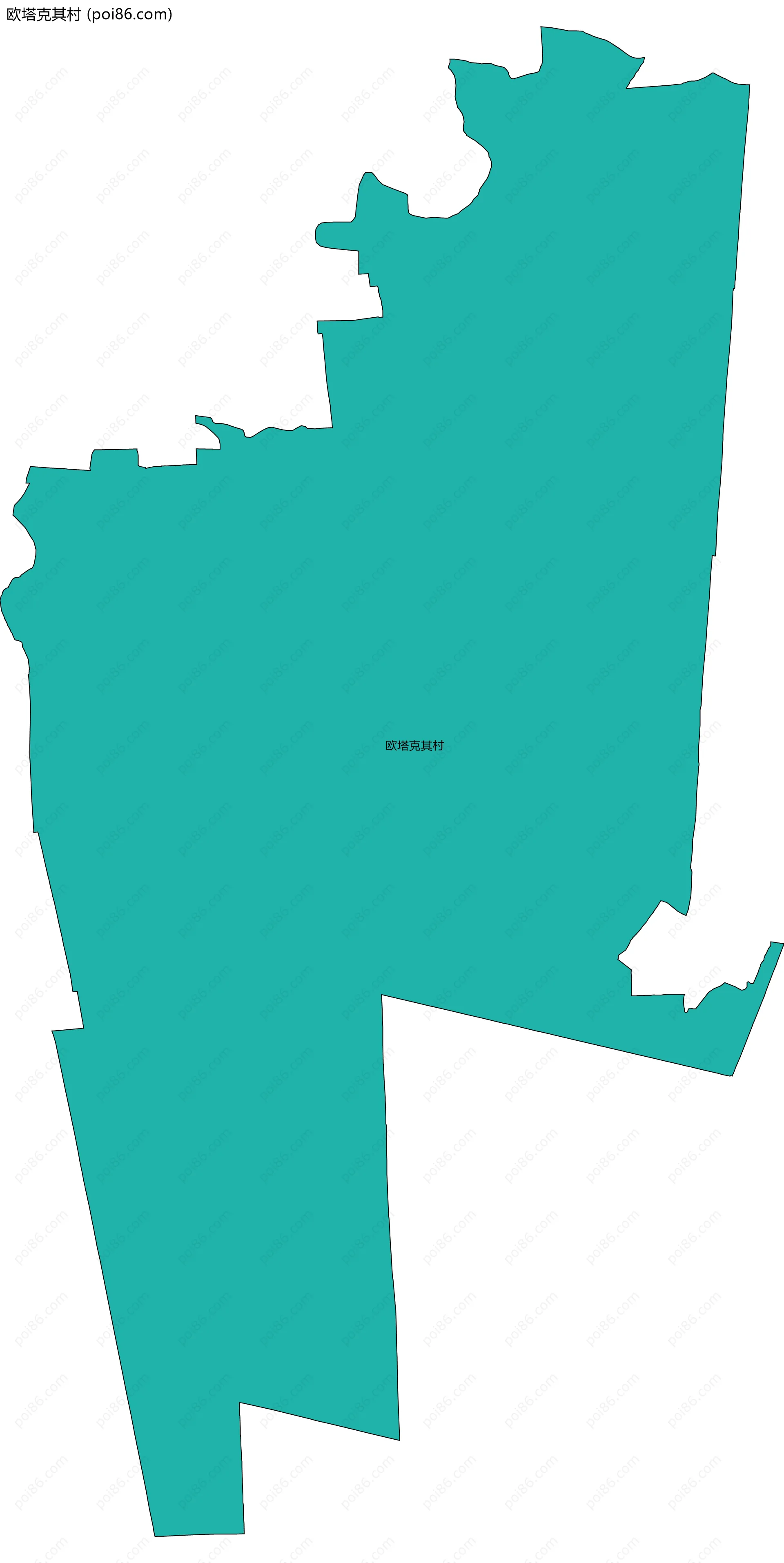 欧塔克其村边界地图