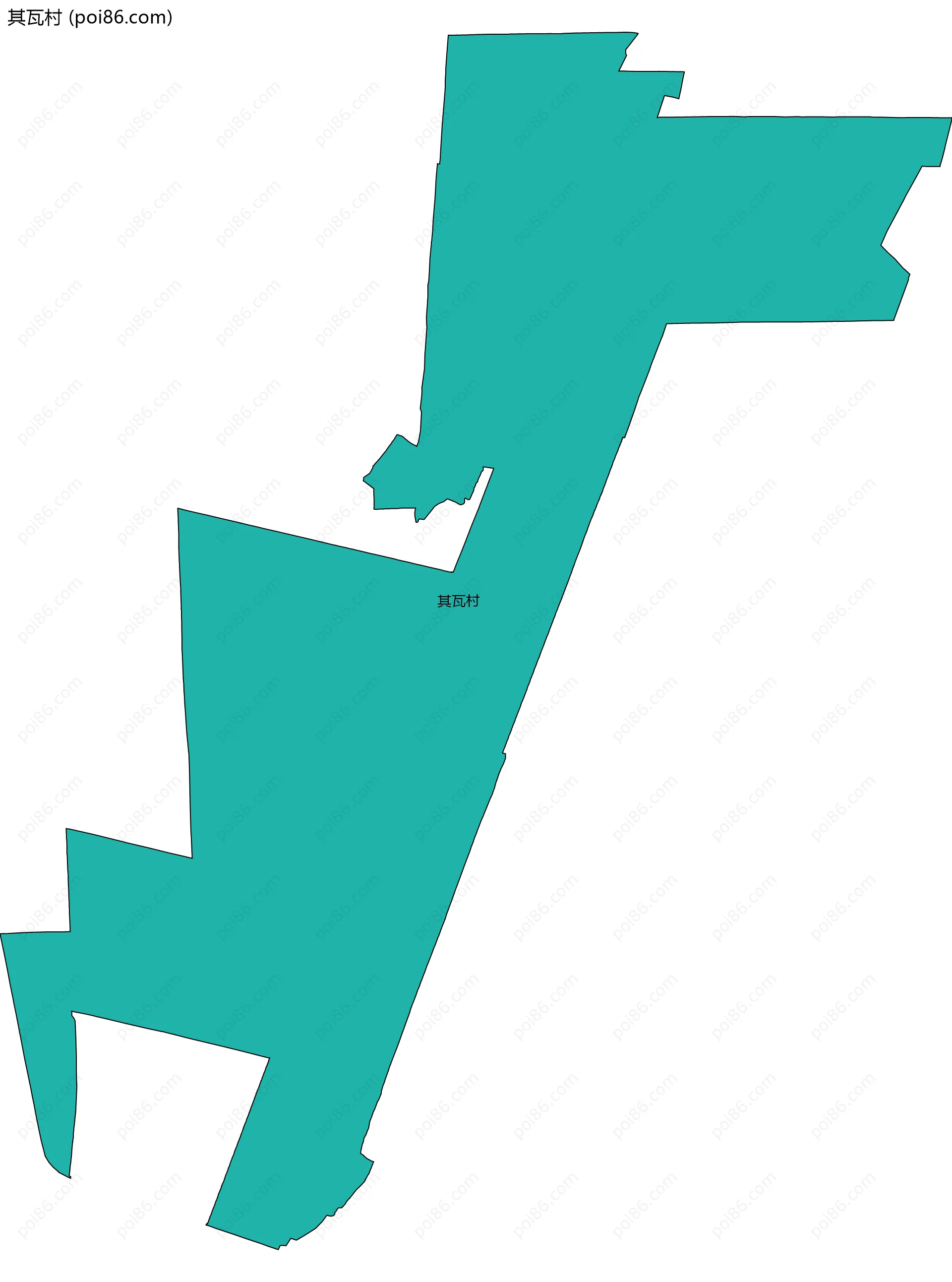 其瓦村边界地图