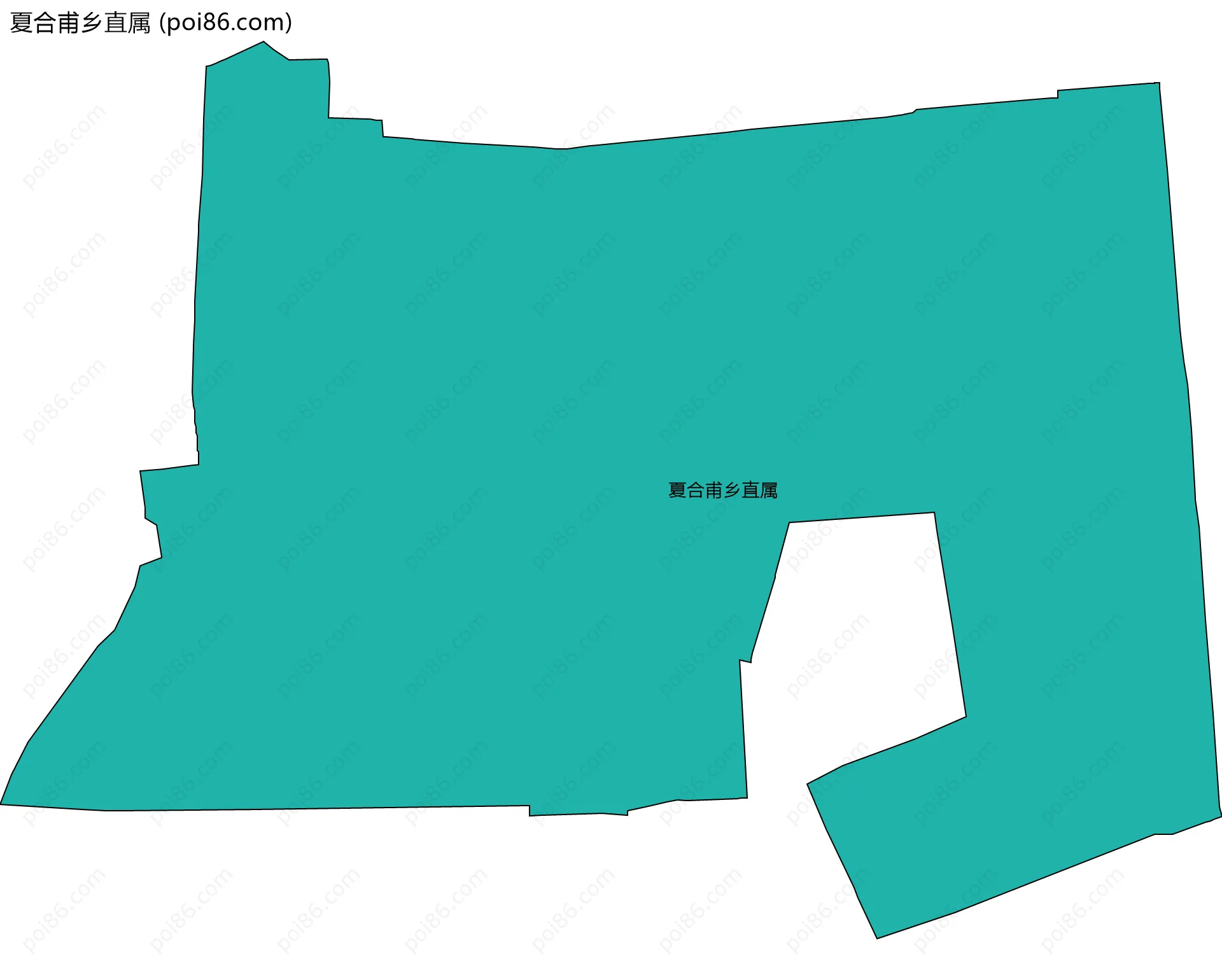 夏合甫乡直属边界地图