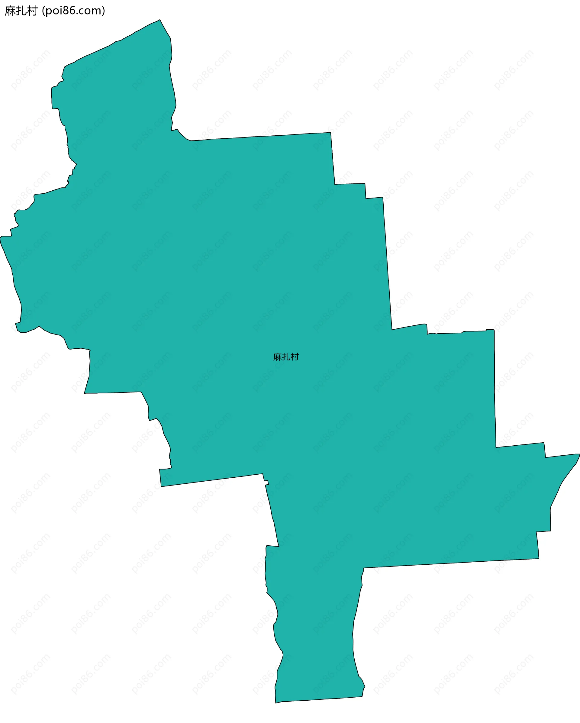 麻扎村边界地图