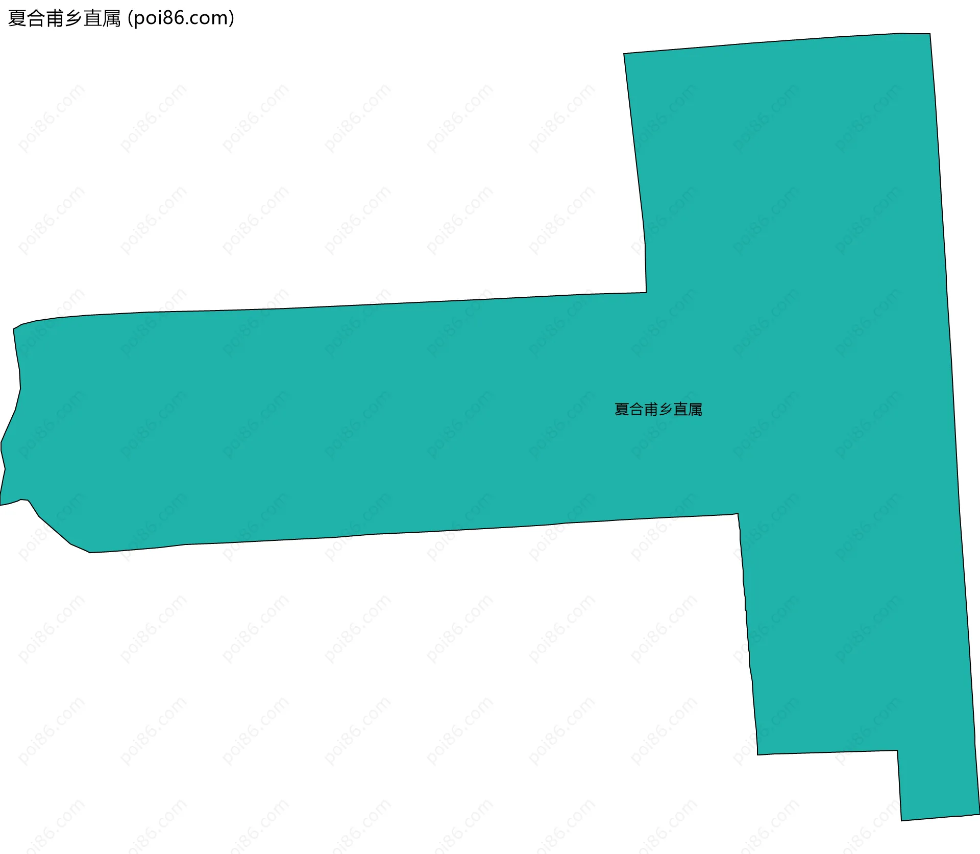 夏合甫乡直属边界地图