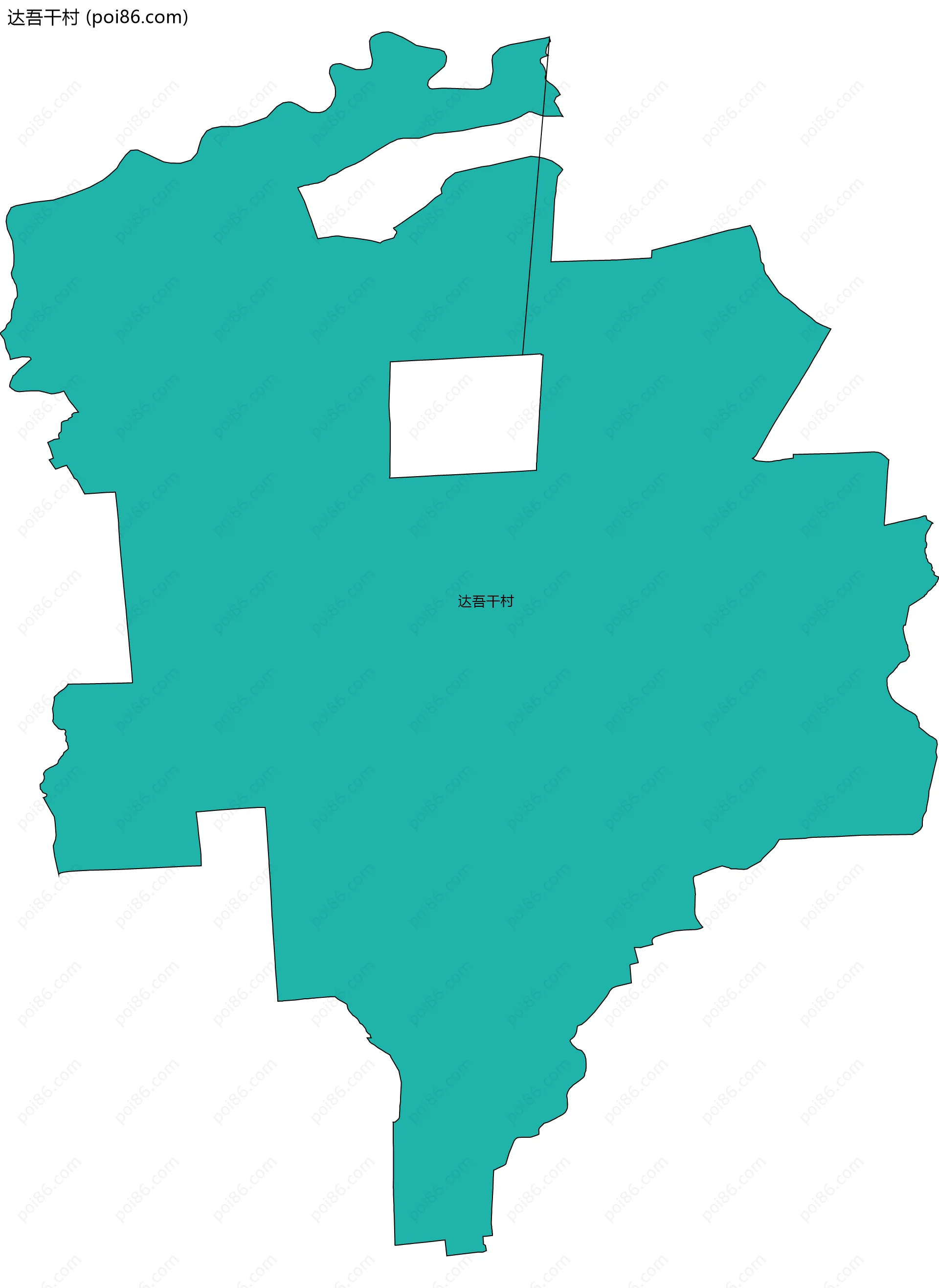 达吾干村边界地图