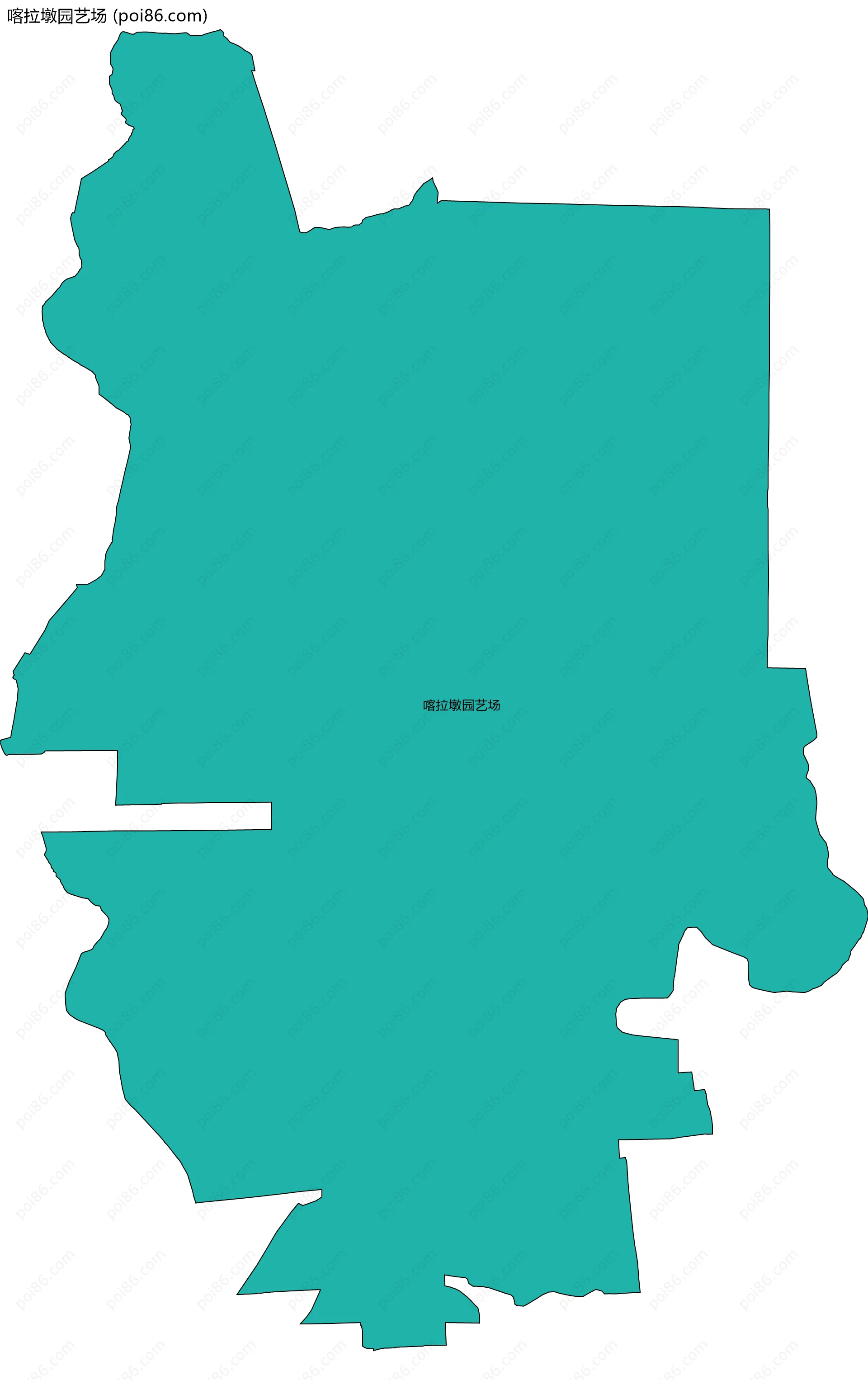 喀拉墩园艺场边界地图