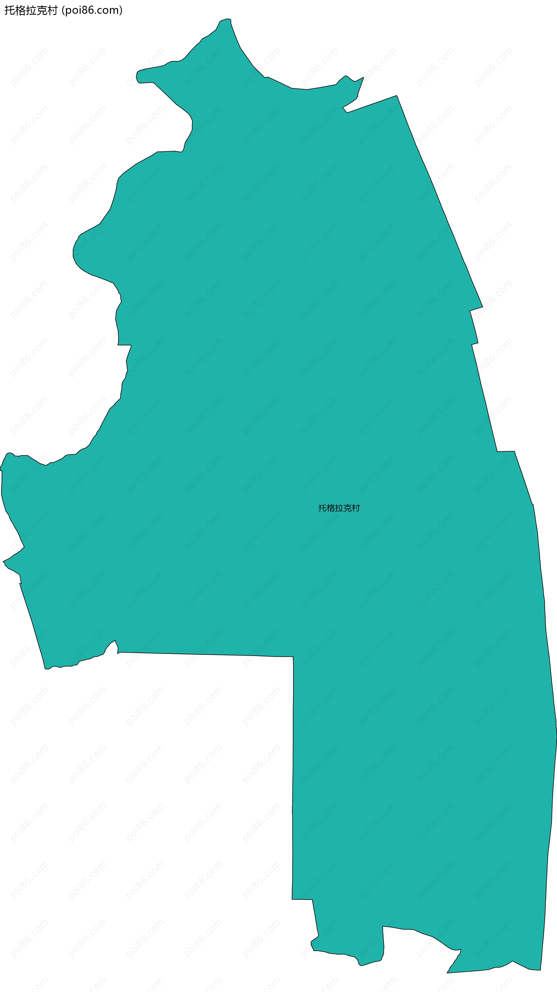 托格拉克村边界地图
