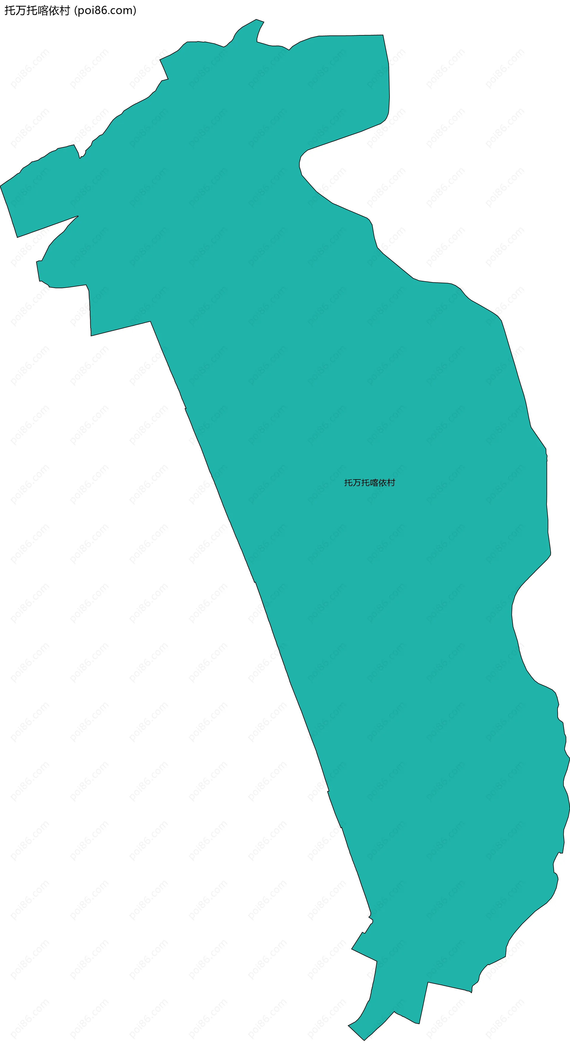 托万托喀依村边界地图