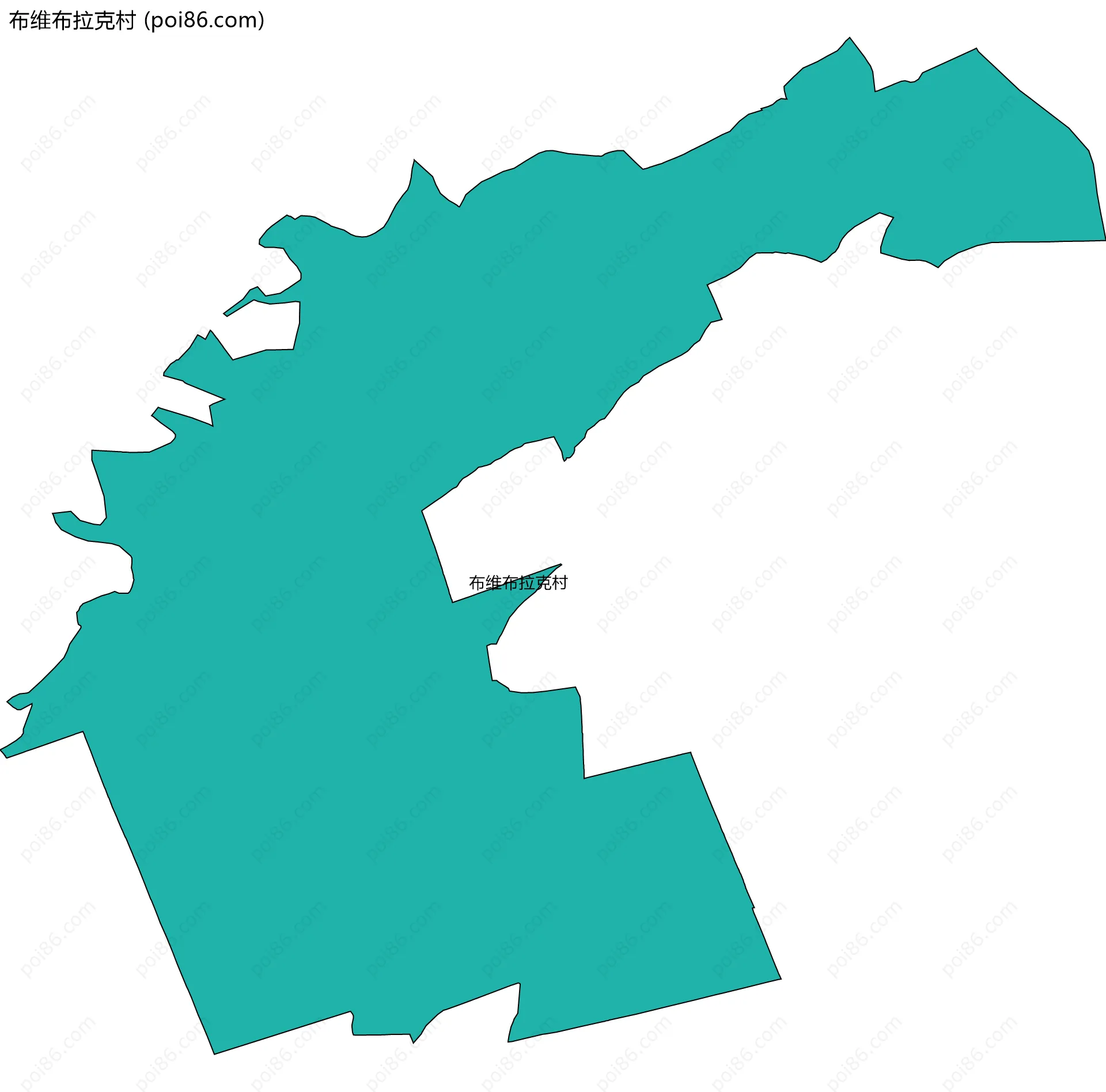 布维布拉克村边界地图