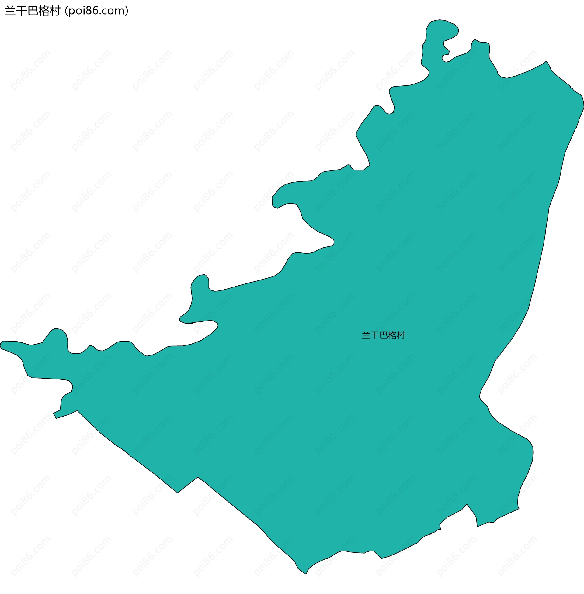 兰干巴格村边界地图