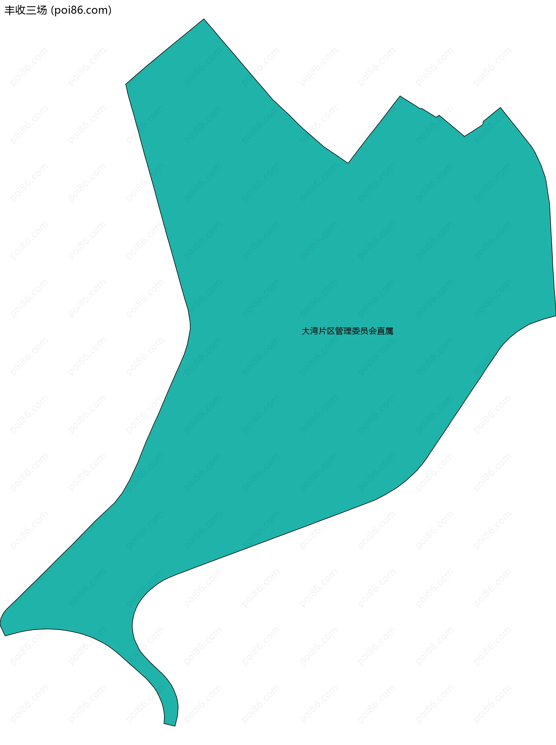 丰收三场边界地图(五级行政区划)