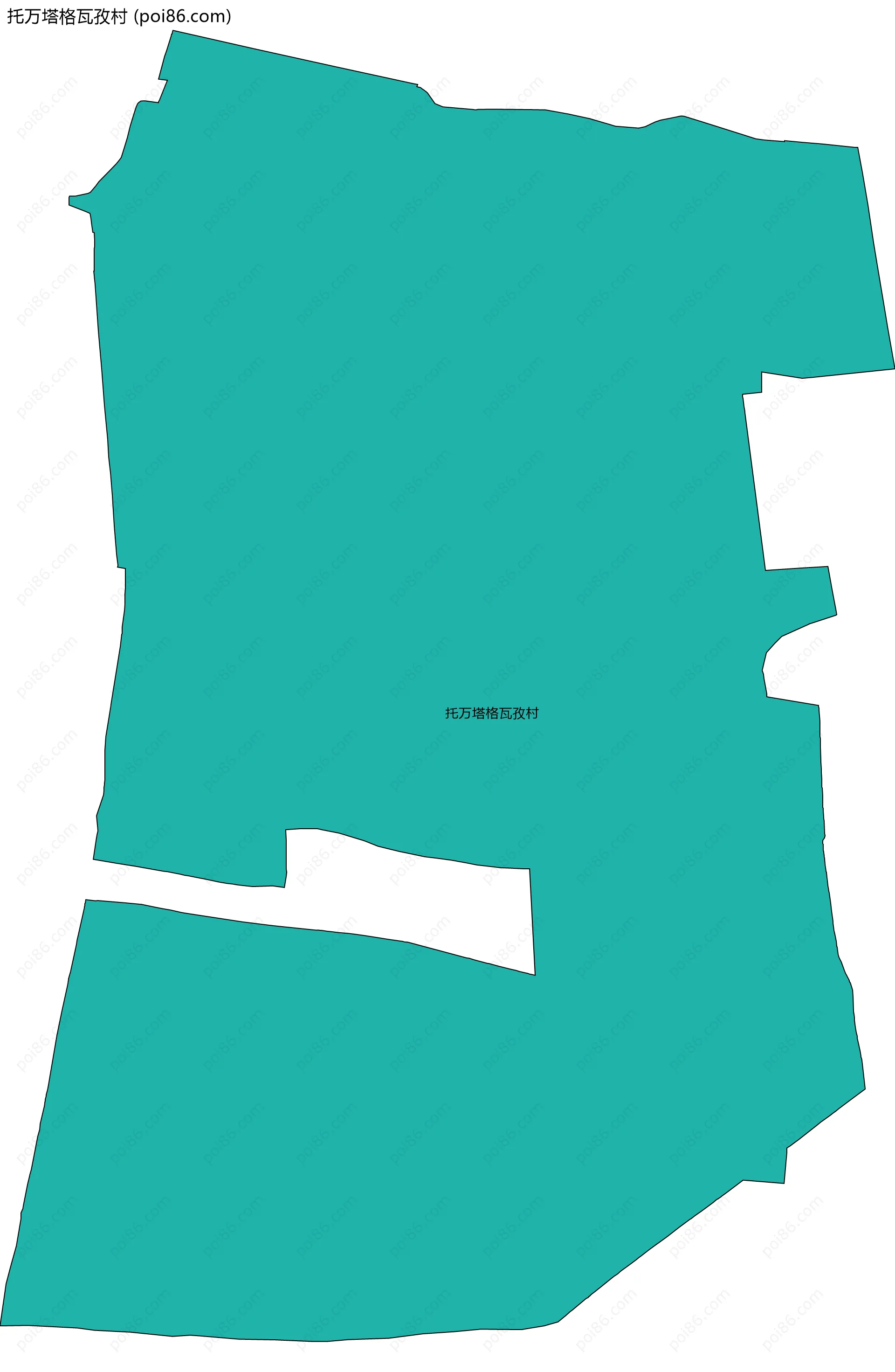 托万塔格瓦孜村边界地图