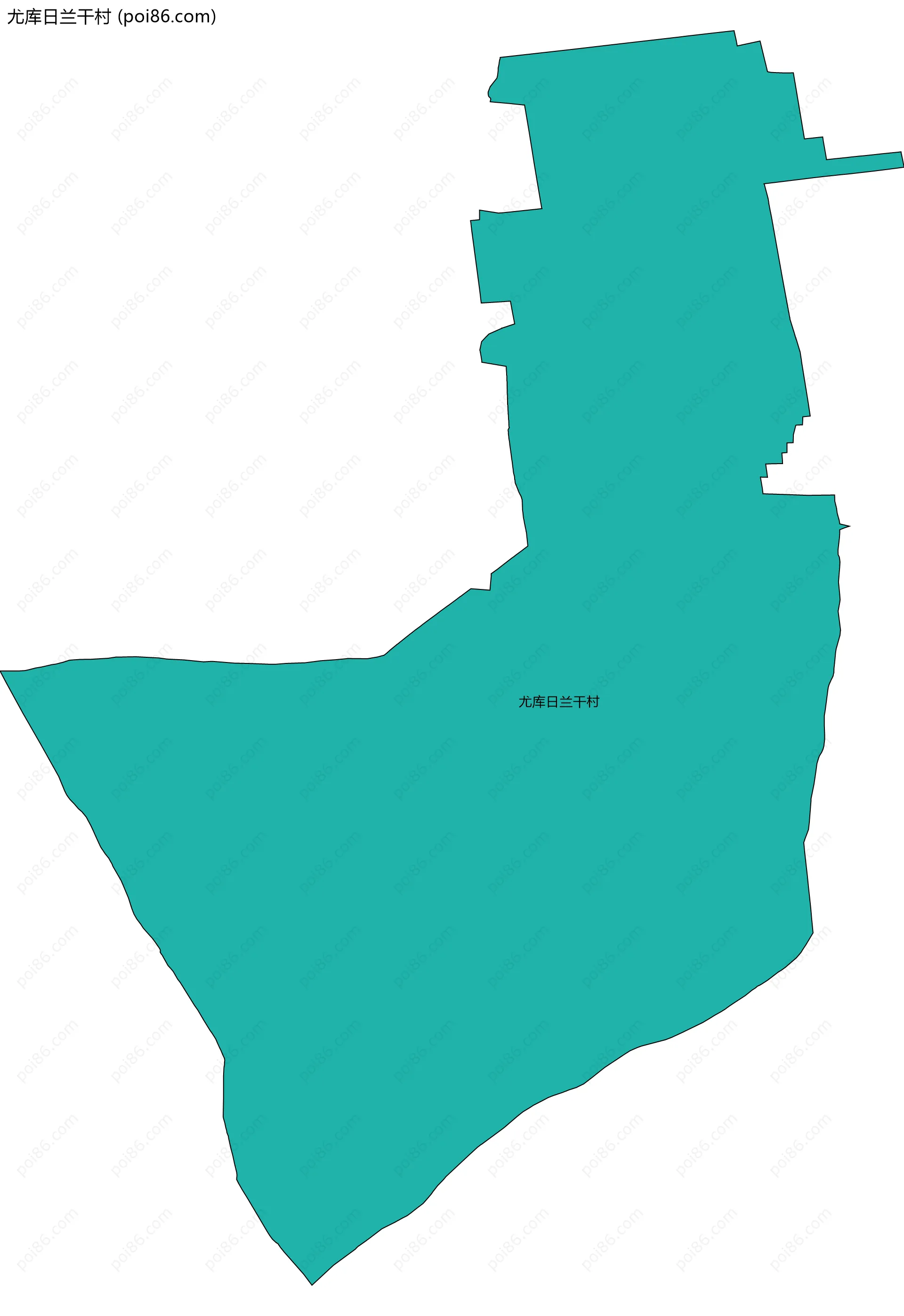 尤库日兰干村边界地图