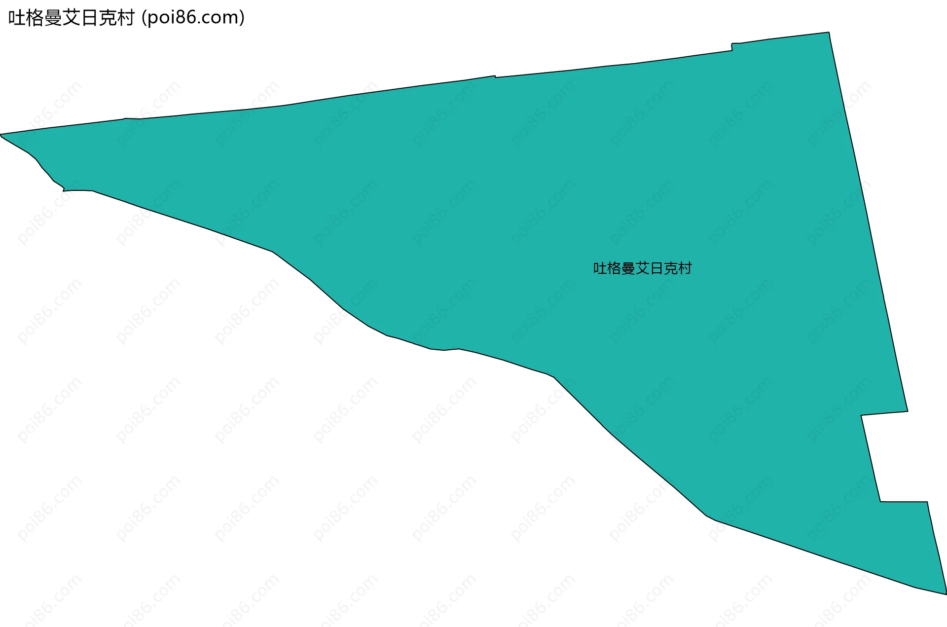吐格曼艾日克村边界地图