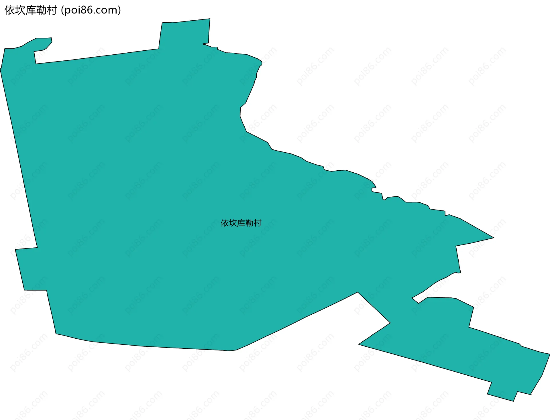 依坎库勒村边界地图