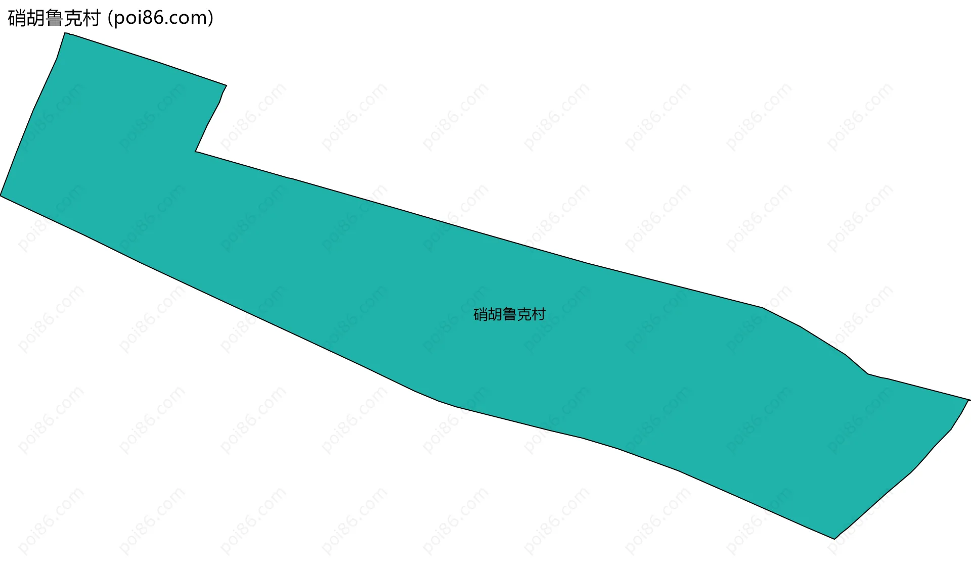 硝胡鲁克村边界地图