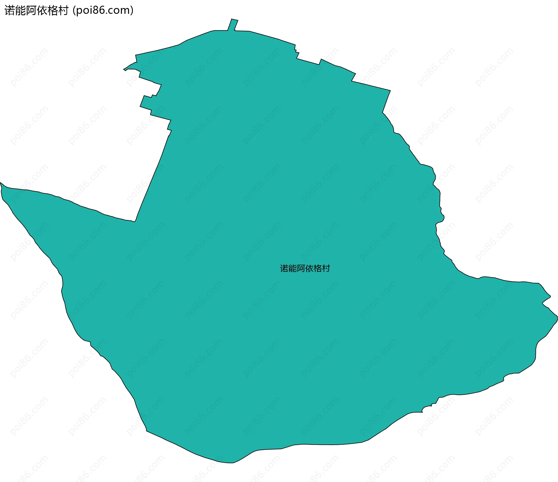 诺能阿依格村边界地图