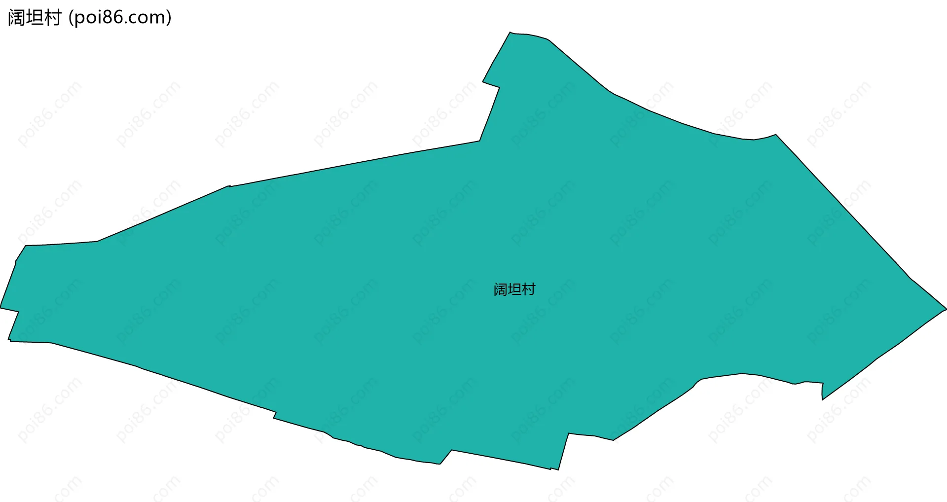 阔坦村边界地图