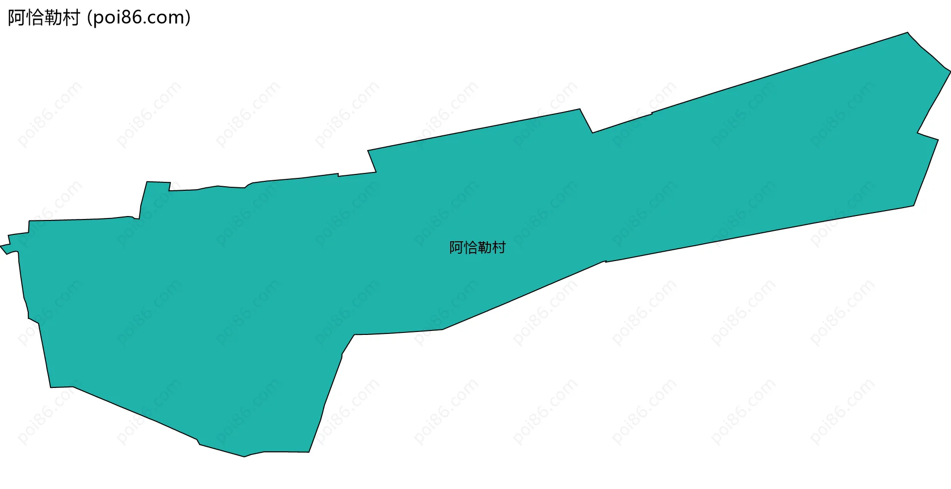 阿恰勒村边界地图