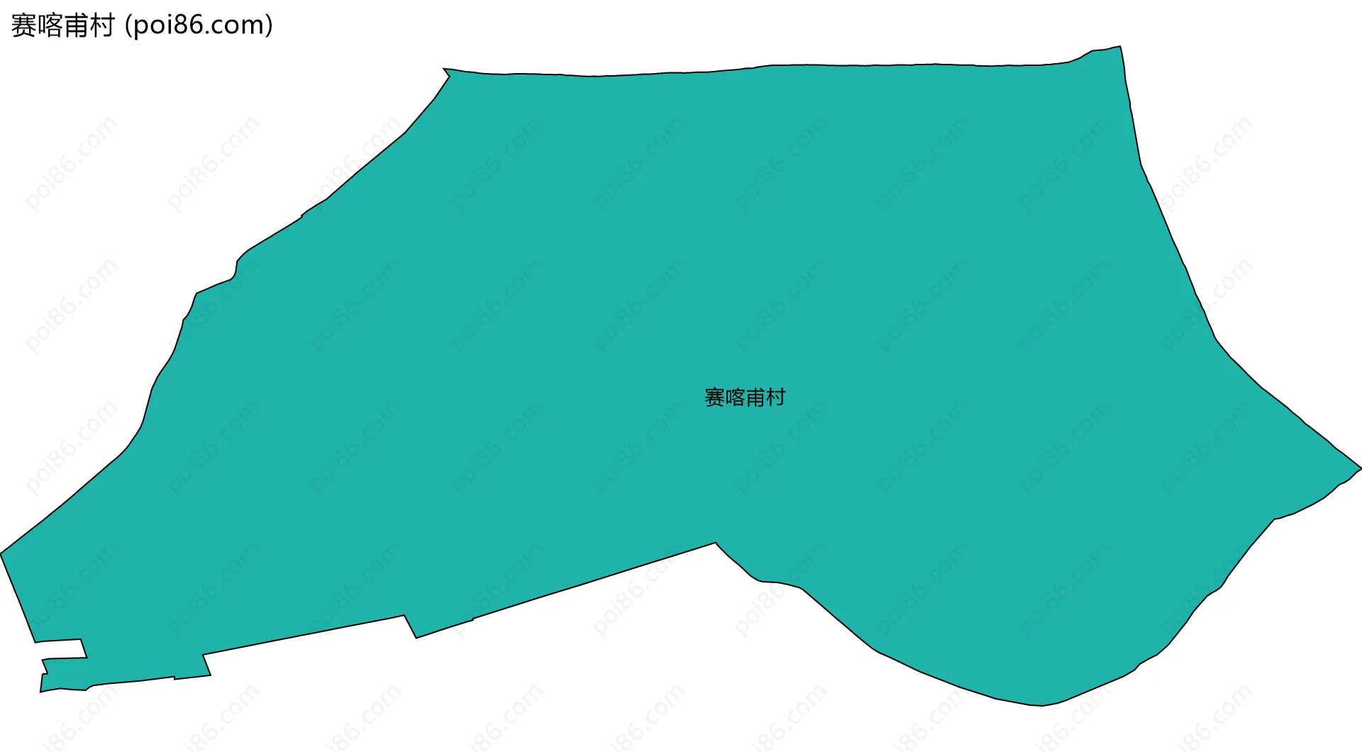 赛喀甫村边界地图