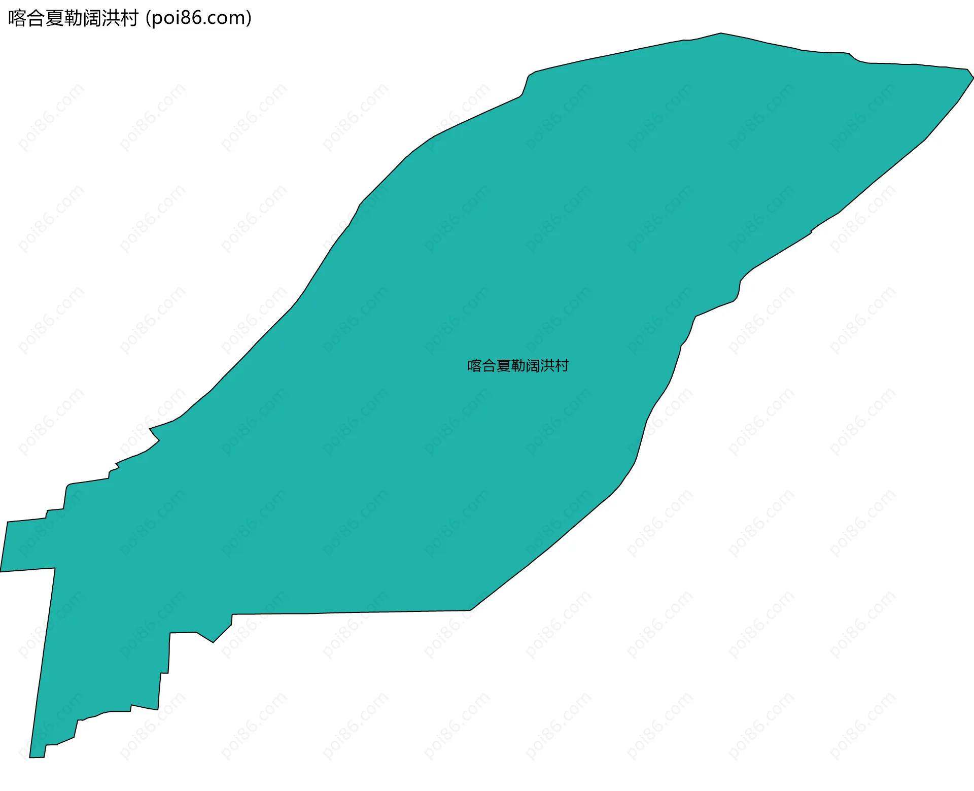 喀合夏勒阔洪村边界地图