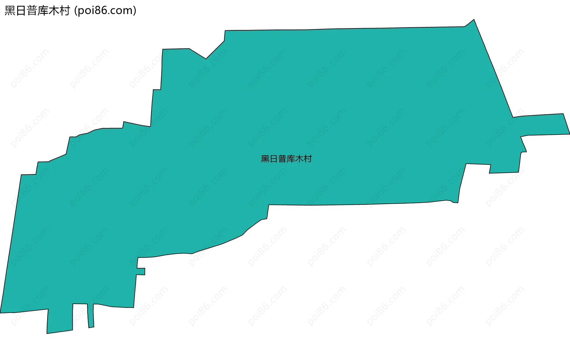 黑日普库木村边界地图