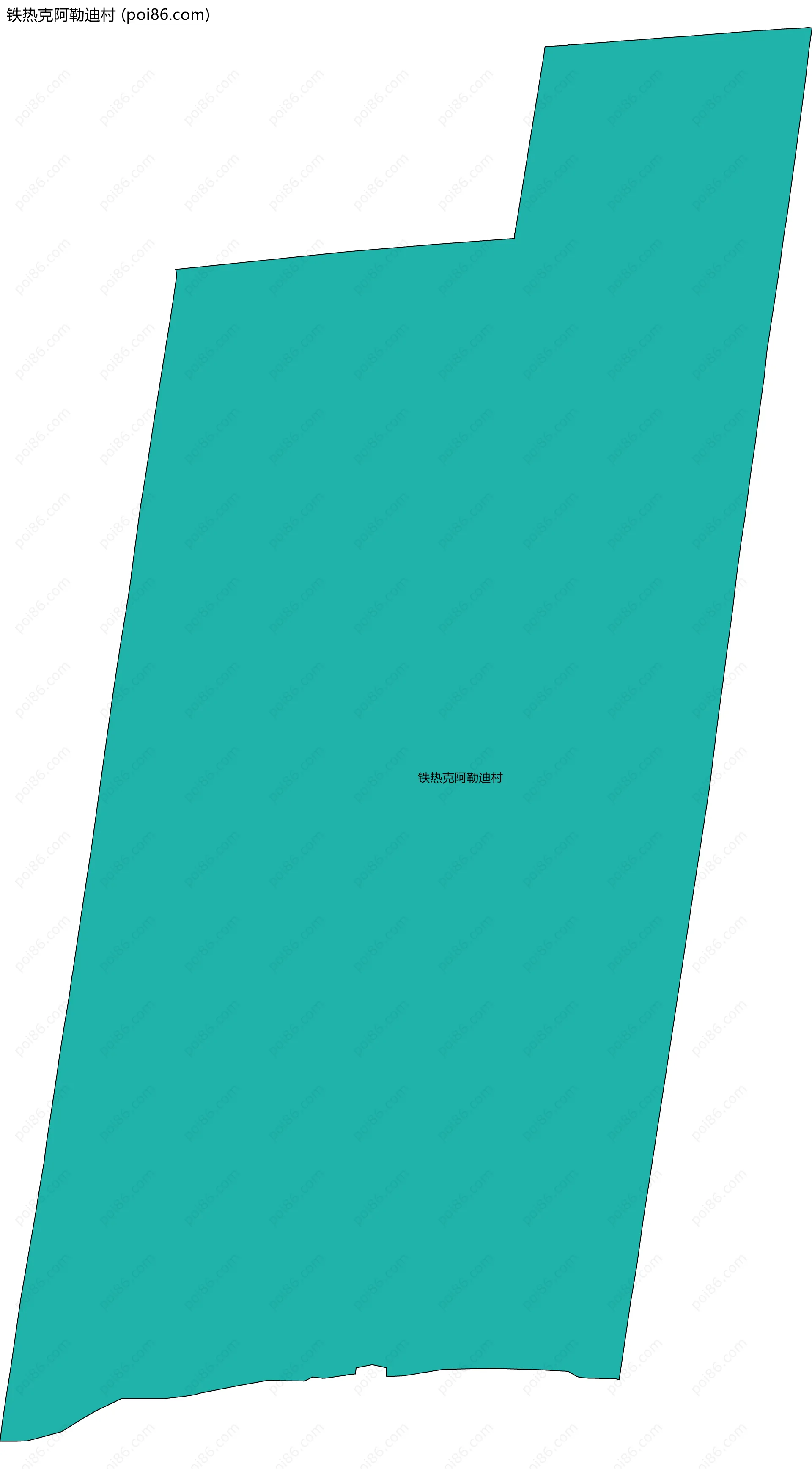 铁热克阿勒迪村边界地图