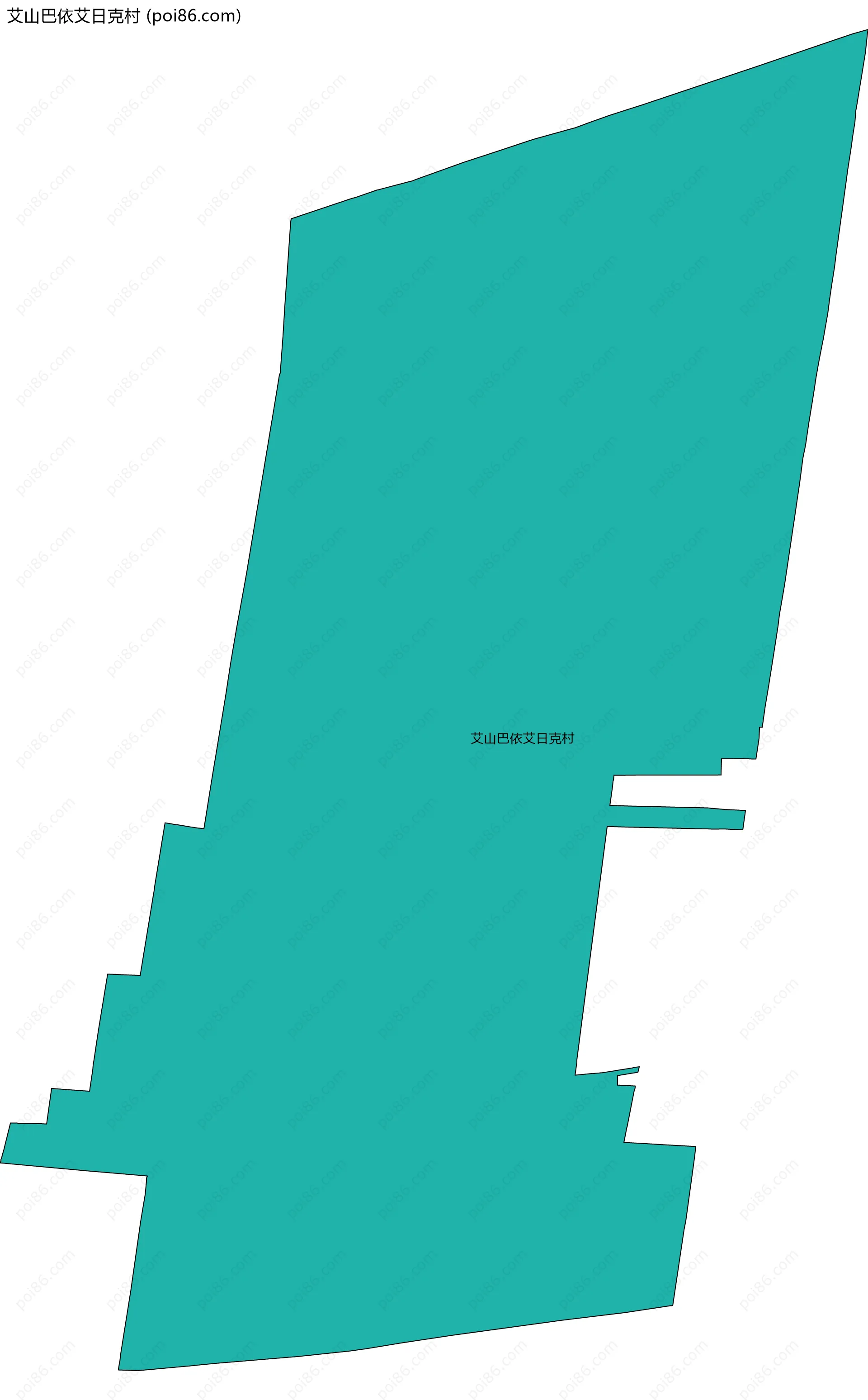 艾山巴依艾日克村边界地图