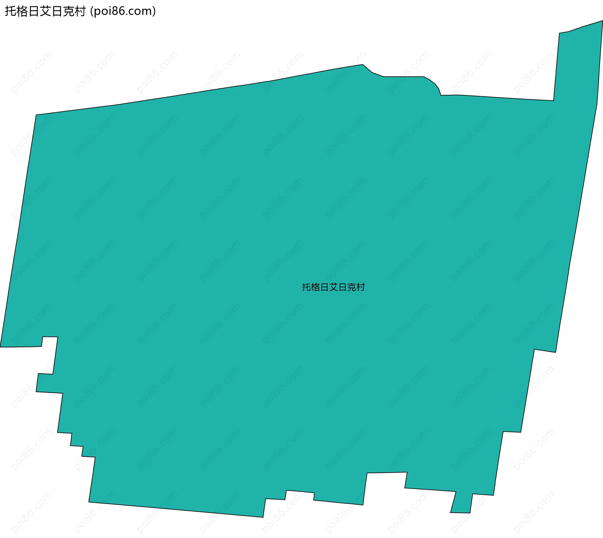 托格日艾日克村边界地图