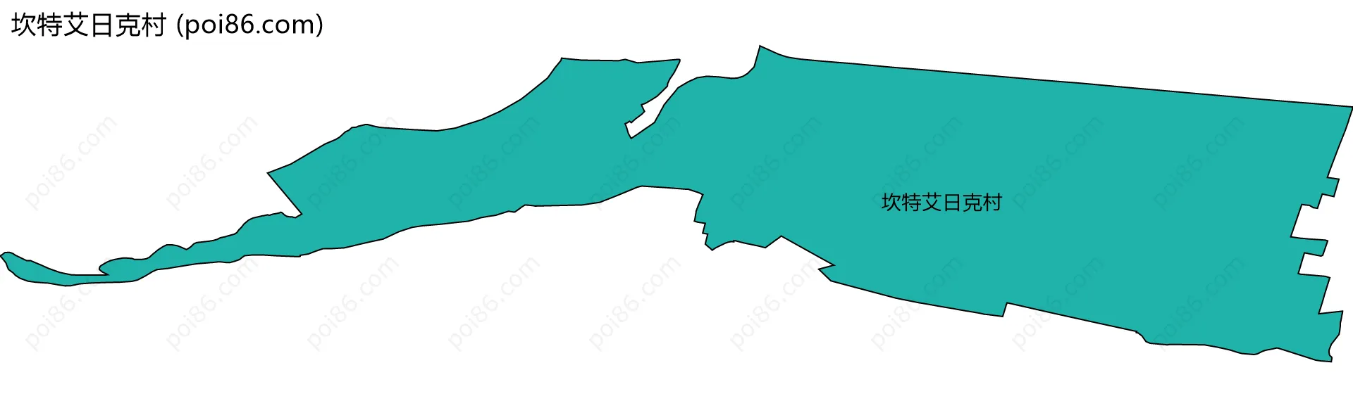 坎特艾日克村边界地图