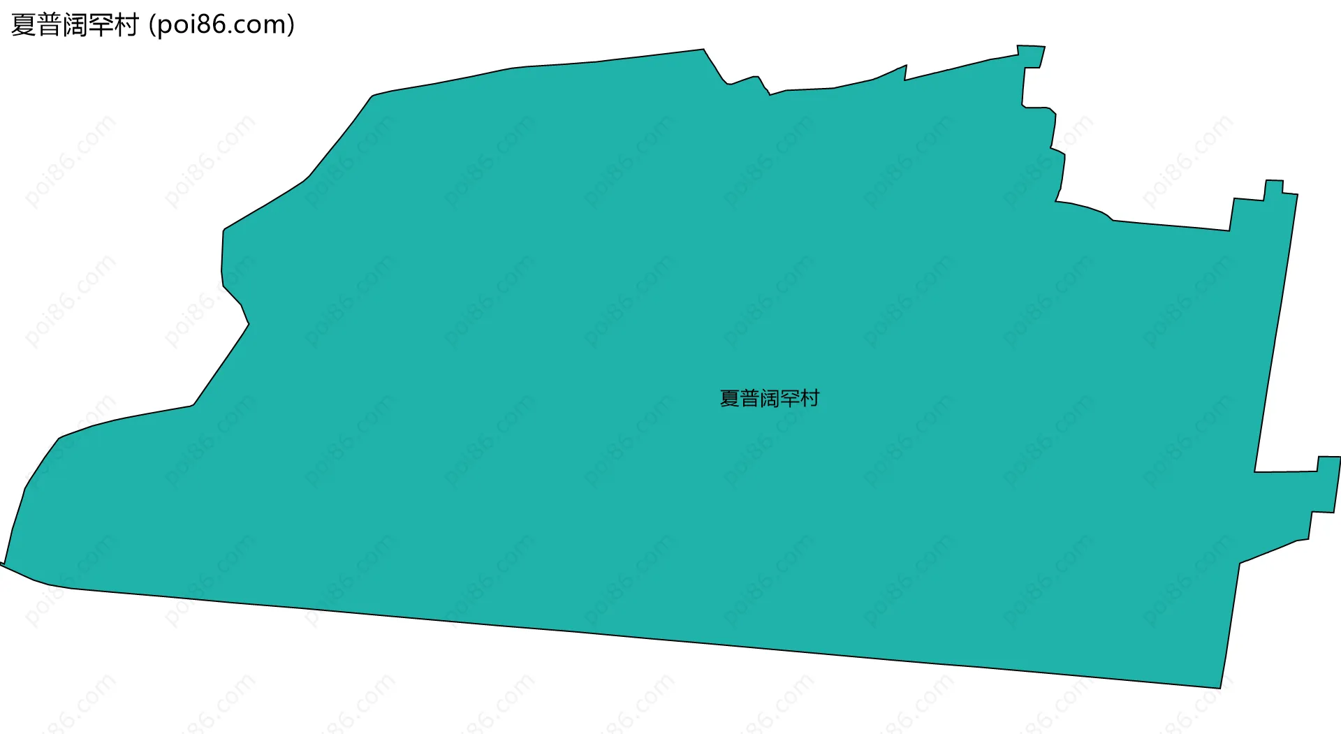 夏普阔罕村边界地图