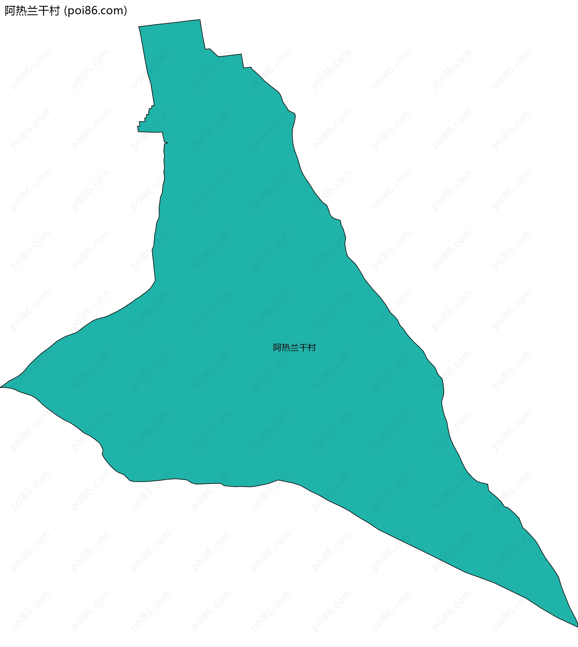 阿热兰干村边界地图