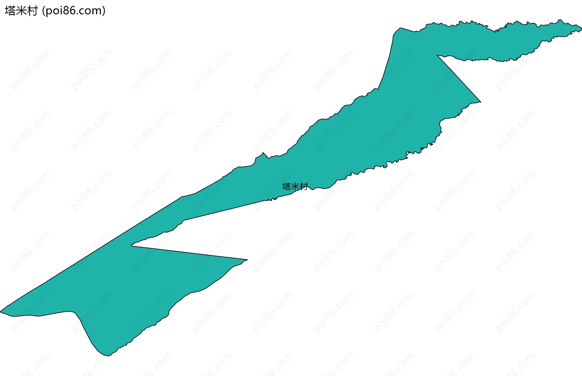 塔米村边界地图