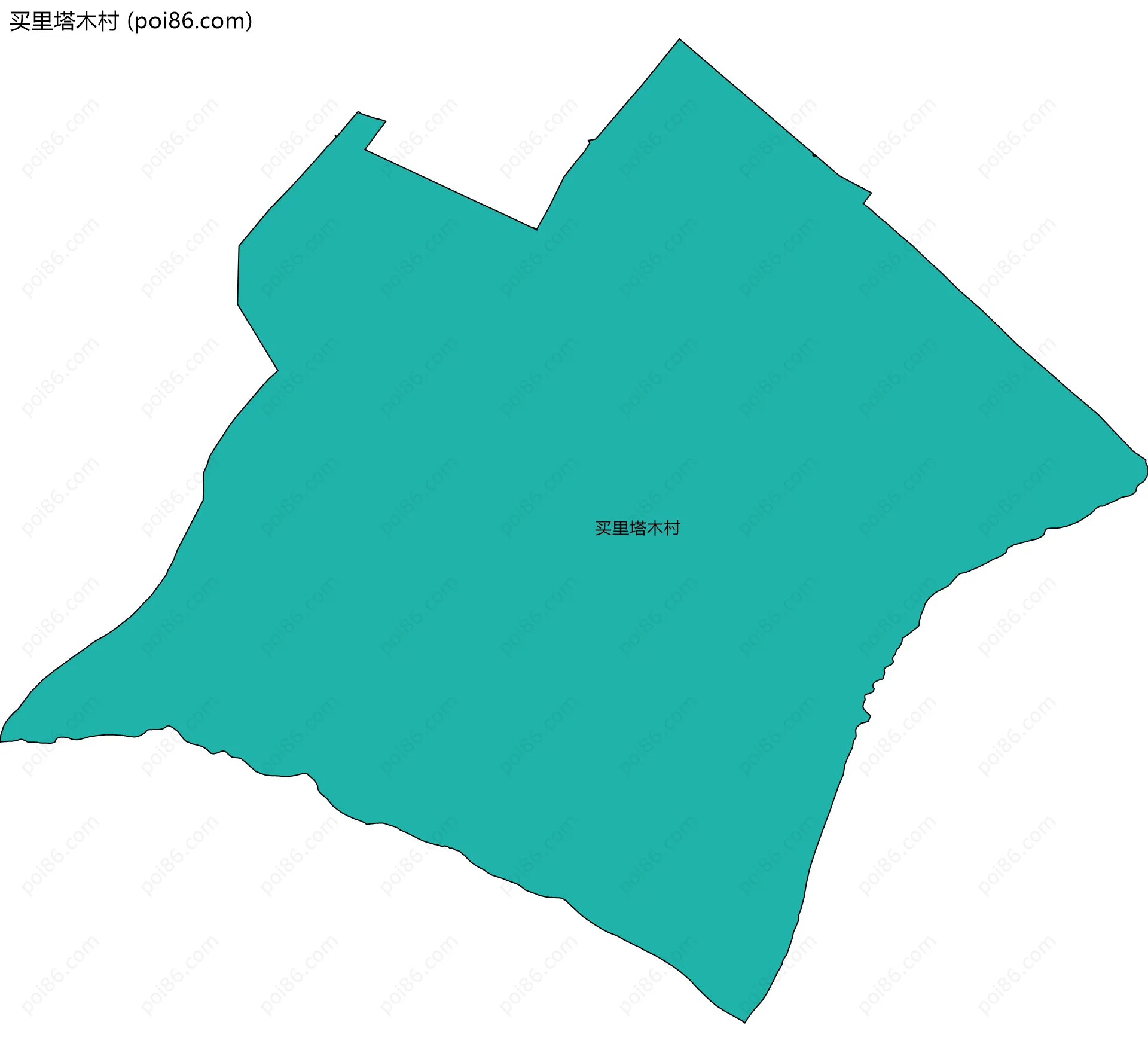 买里塔木村边界地图